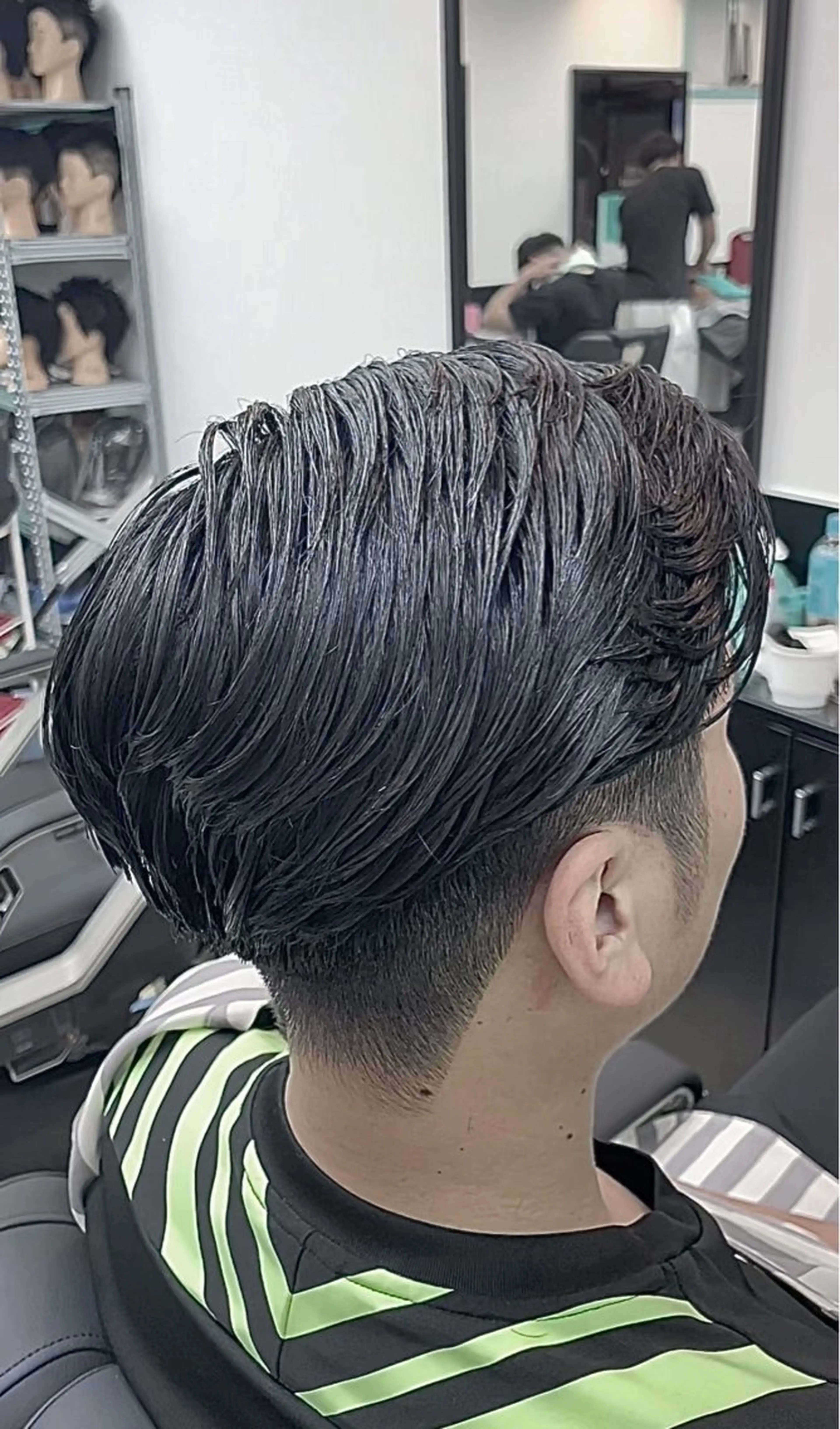 ミディアム ヘアアレンジ メンズ オールバック 刈り上げ 似合わせカット特化/ 💈ミナ💈のヘアスタイル