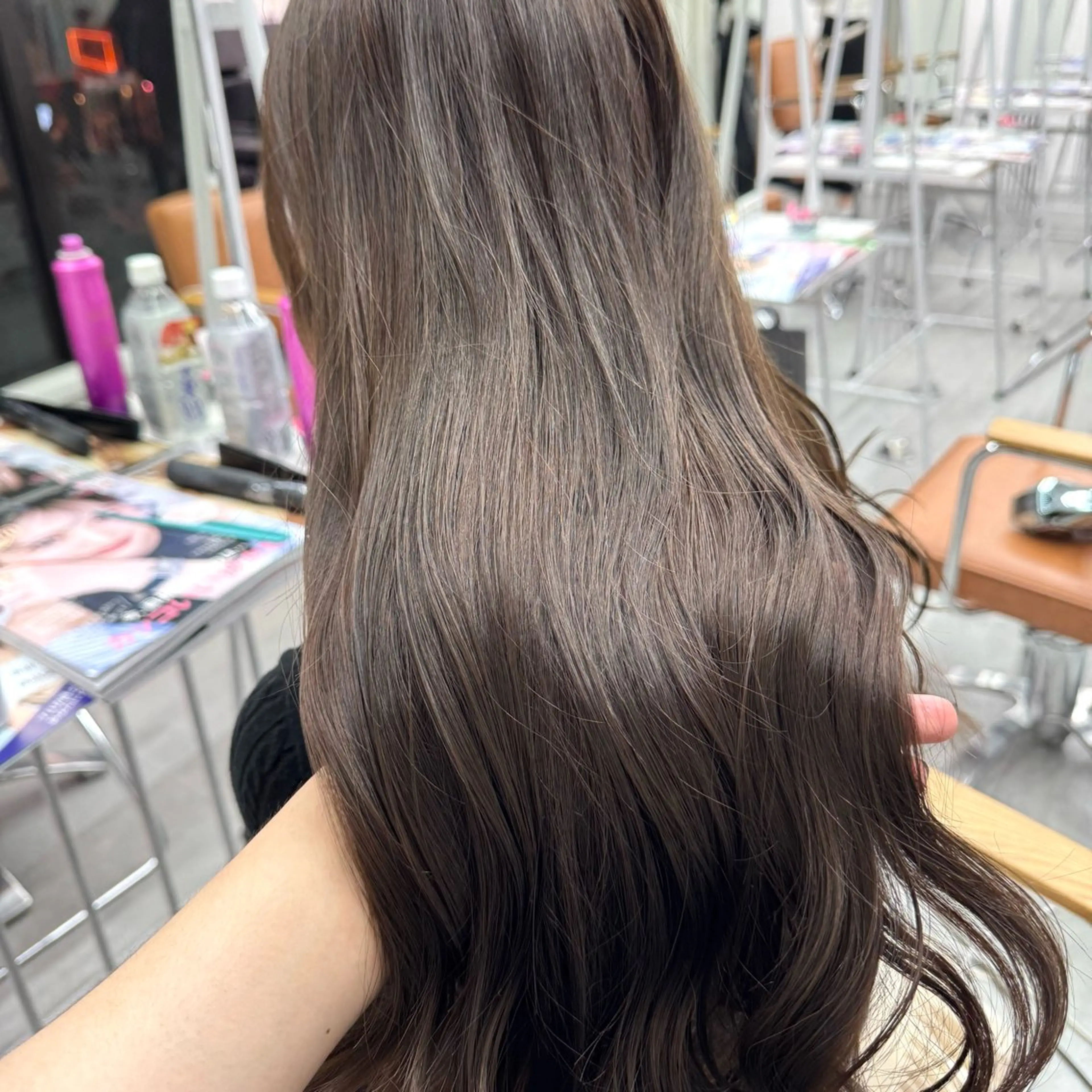 ロング カラー ヘアアレンジ ヘアカラー ブリーチなしカラー /新百合ヶ丘/安形翔のヘアスタイル