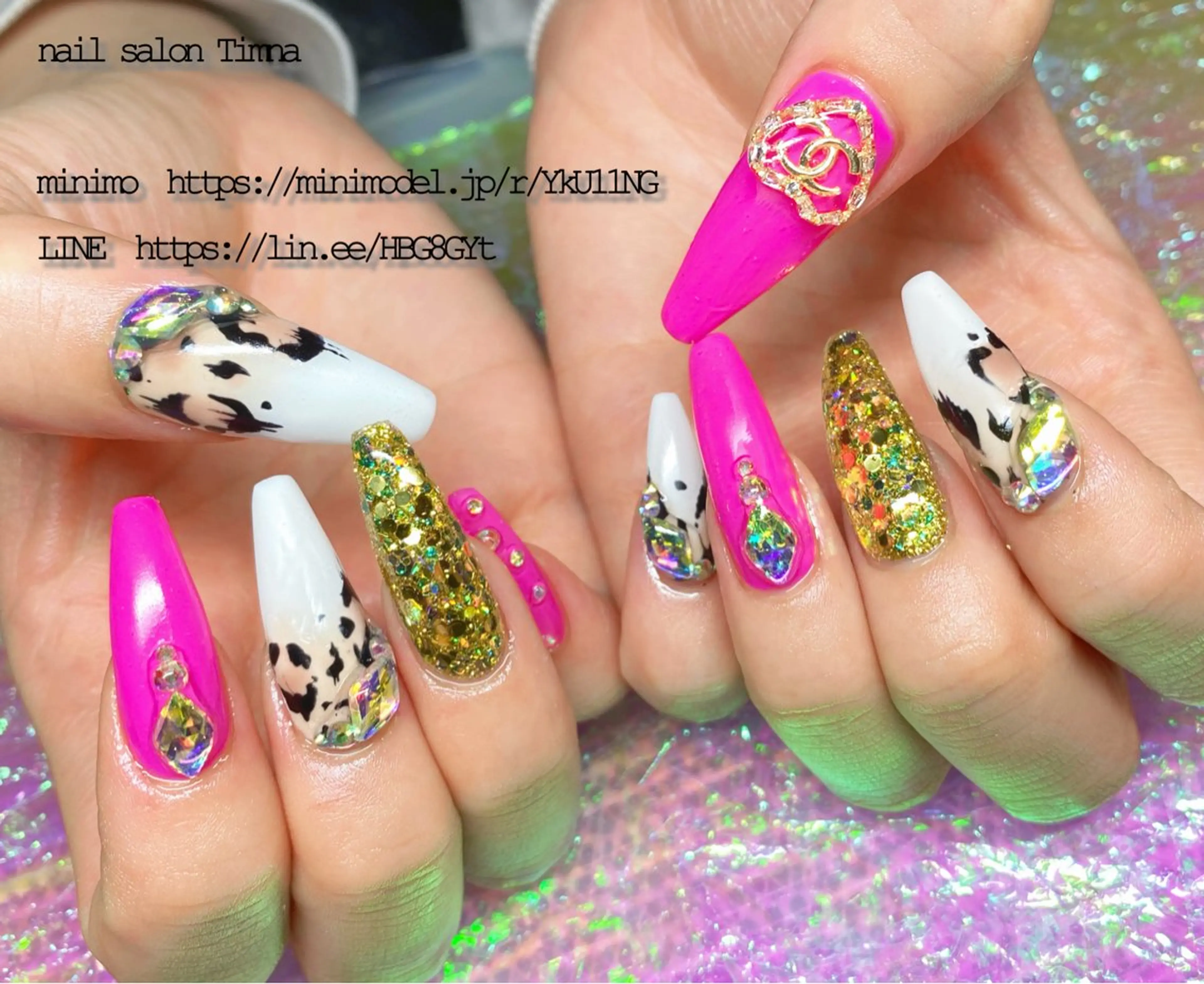 ロング ハンドネイル NAILSALON 🍔Timna🍟のネイルデザイン