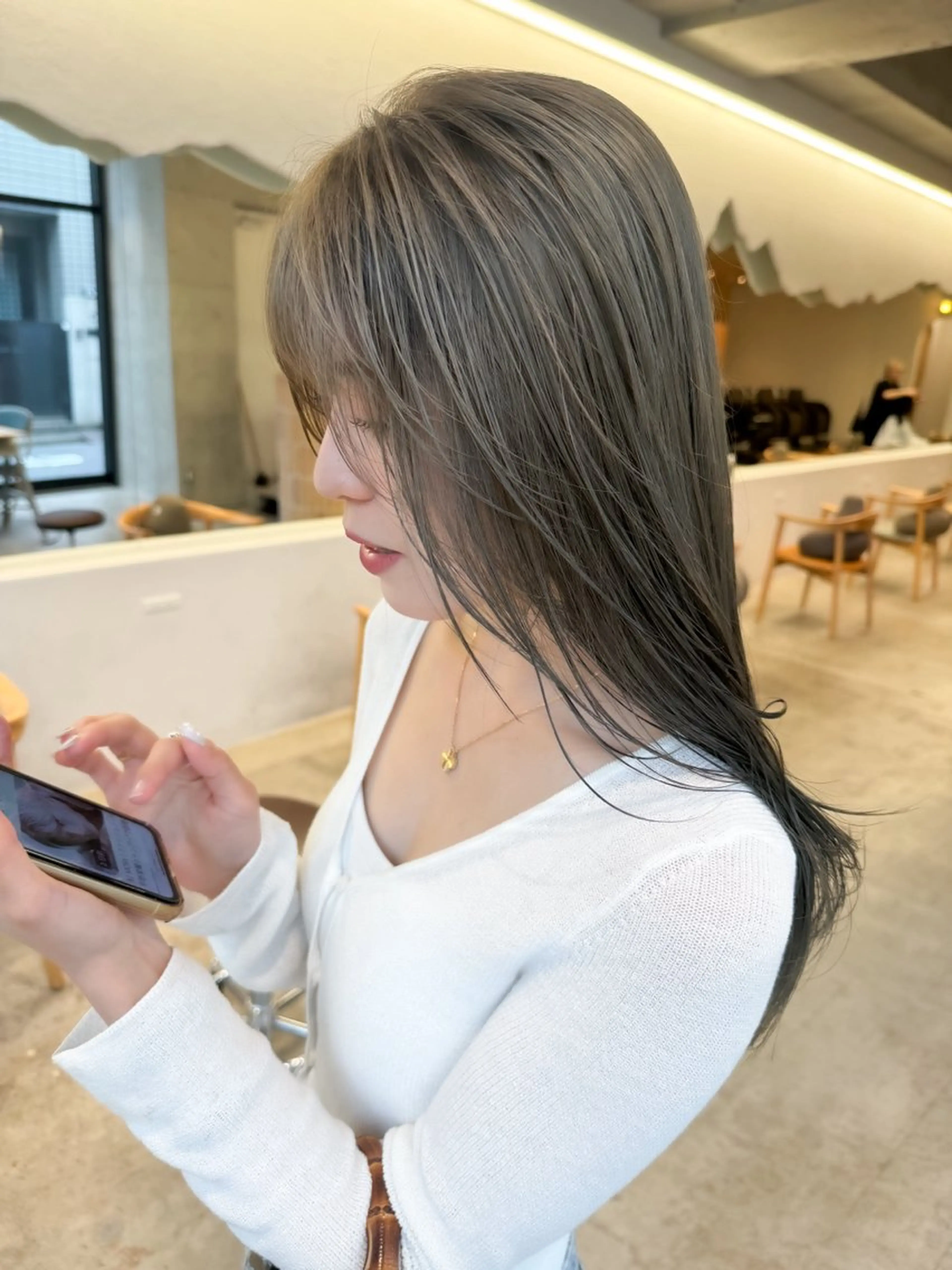 ミディアム カラー ヘアアレンジ ミニボブ/ブリーチ 🌈MISATOのヘアスタイル