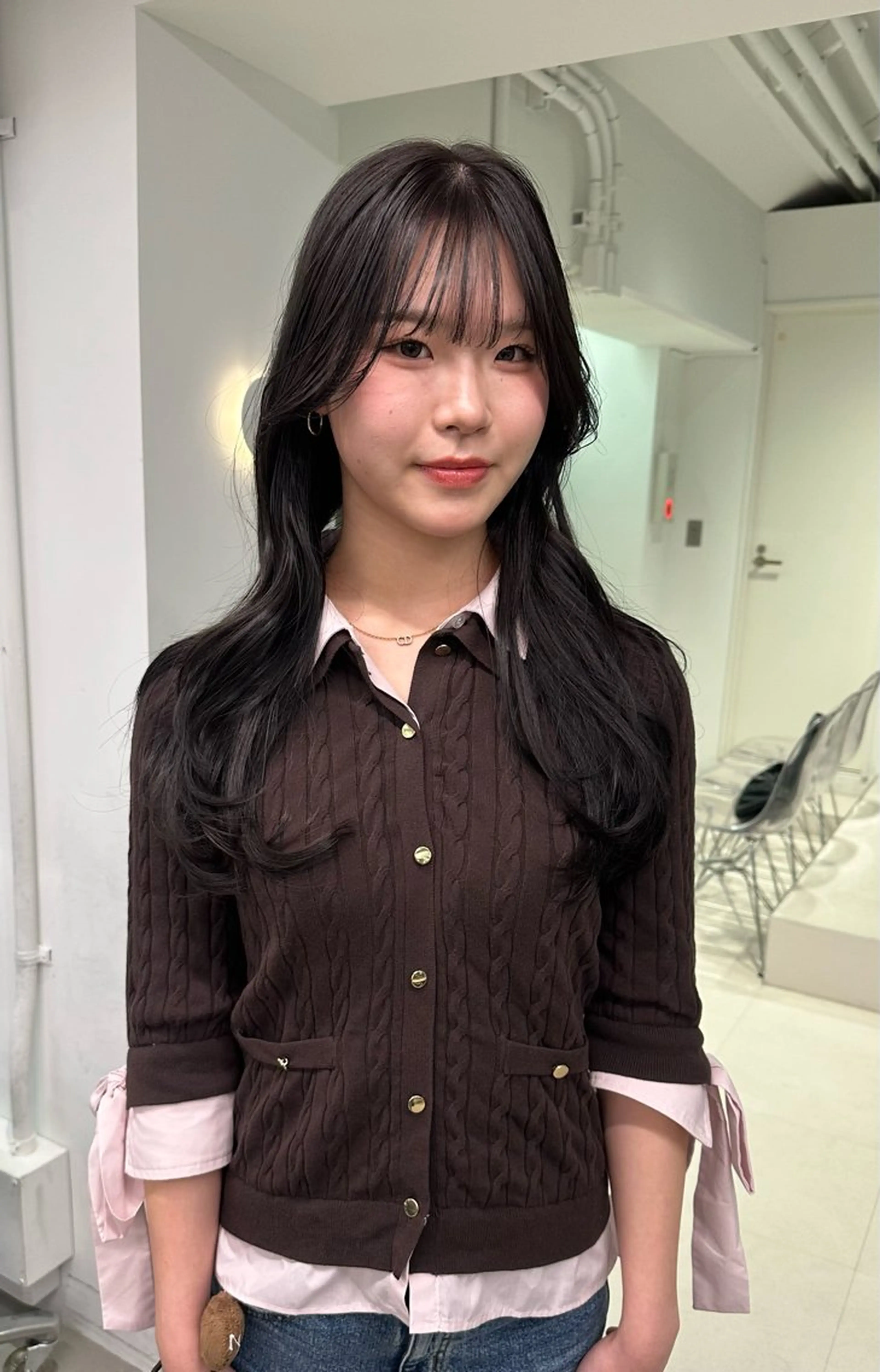 ロング カラー ブリーチ ハイトーンカラー ブリーチなしカラー ボブ ロング カット ヘアカラー トリートメント ヘッドスパ REINA☁️透明感 カラー/ぷつっと♡のヘアスタイル