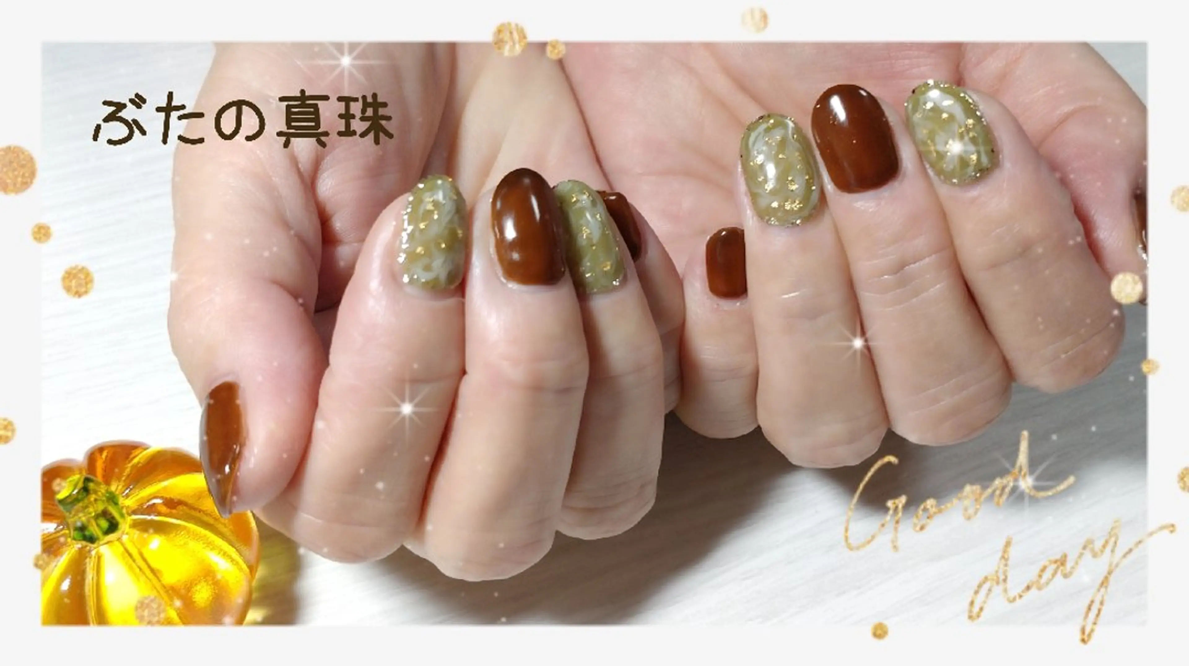 ネイル 大理石ネイル(マーブル) ハンドネイル 林 珠里のネイルデザイン