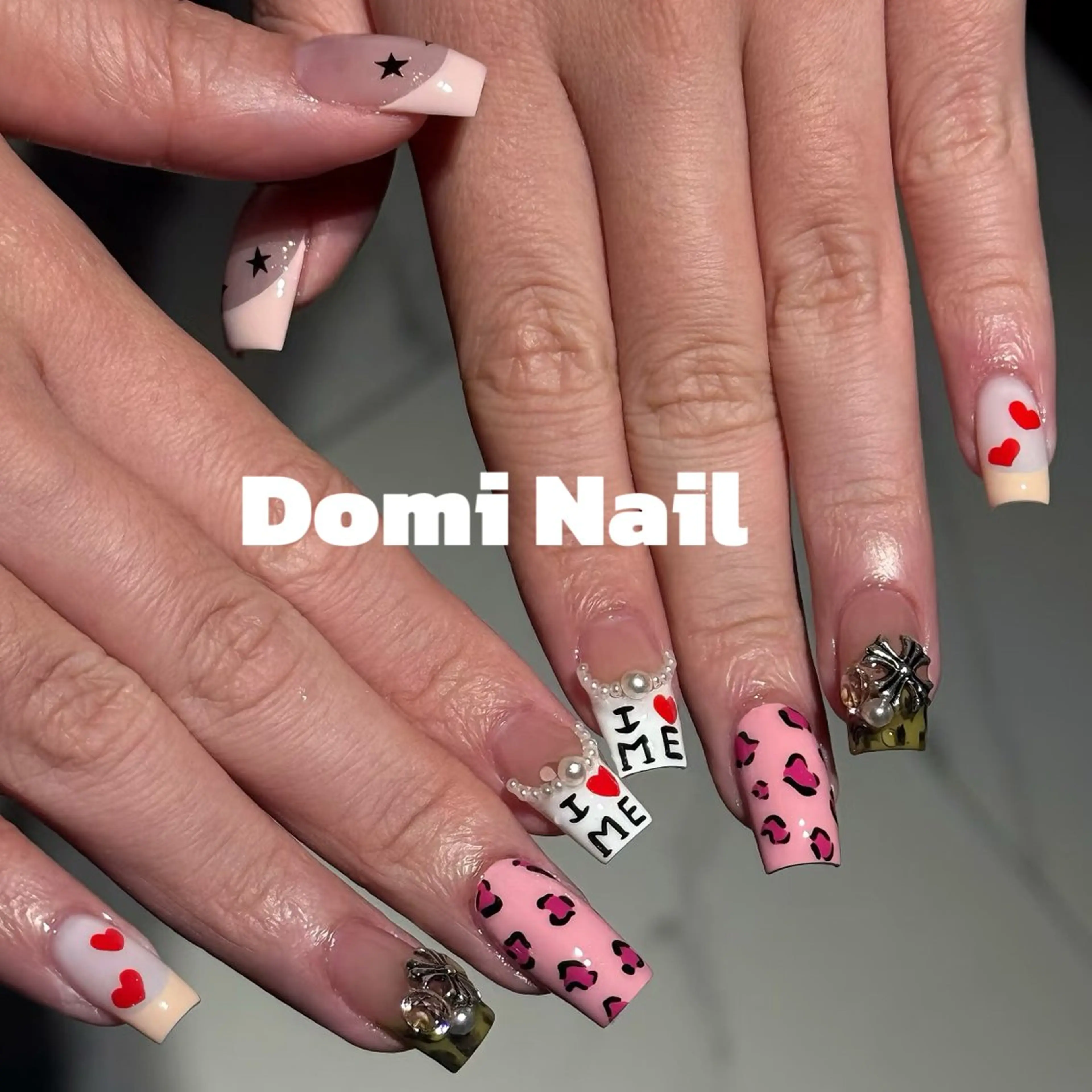 ネイル 持ち込み ネイルチップ ハンドネイル 渋谷 Domi Nailのネイルデザイン