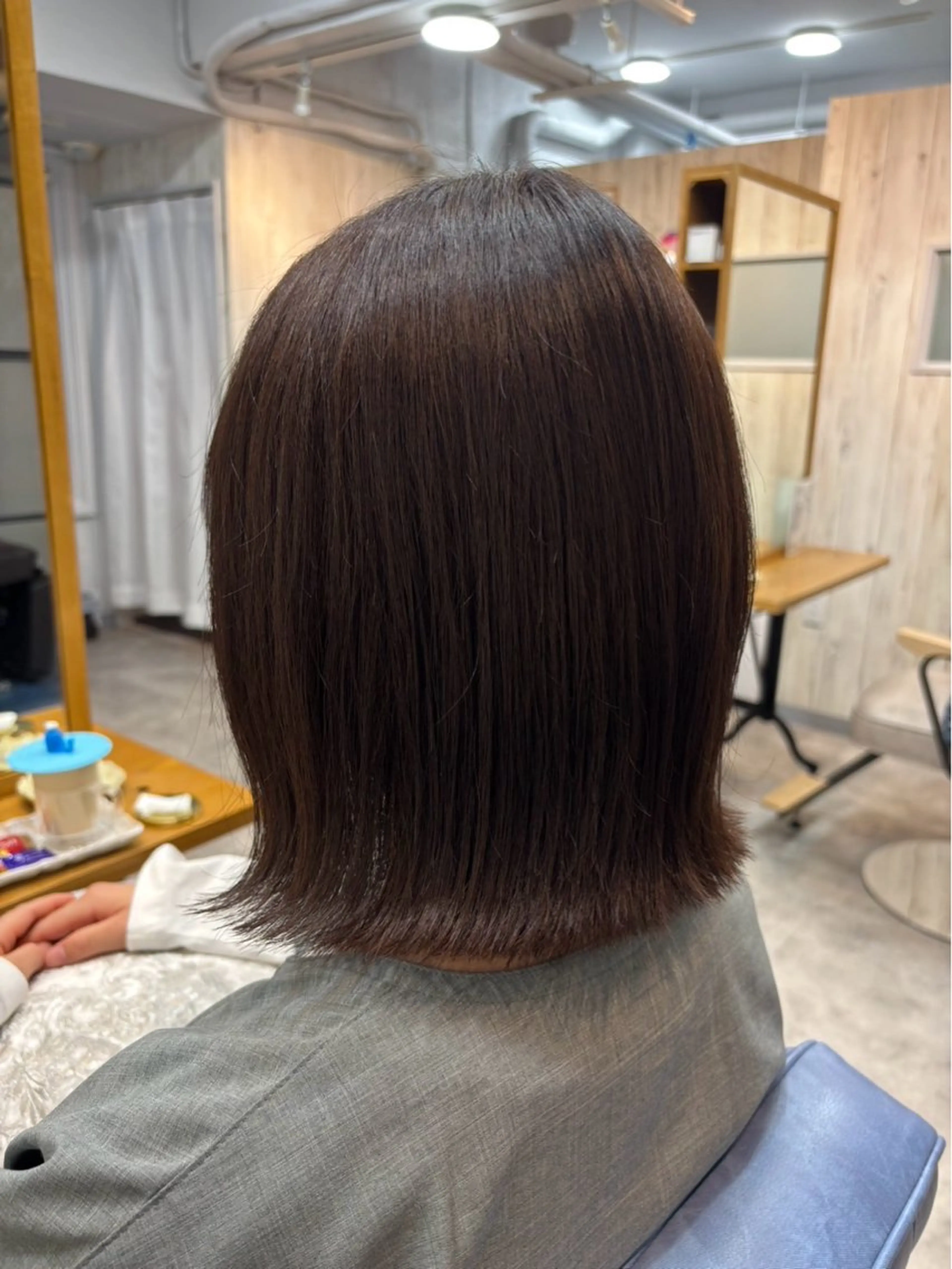 ミディアム カラー 暖色カラー💞 菊地しおんのヘアスタイル