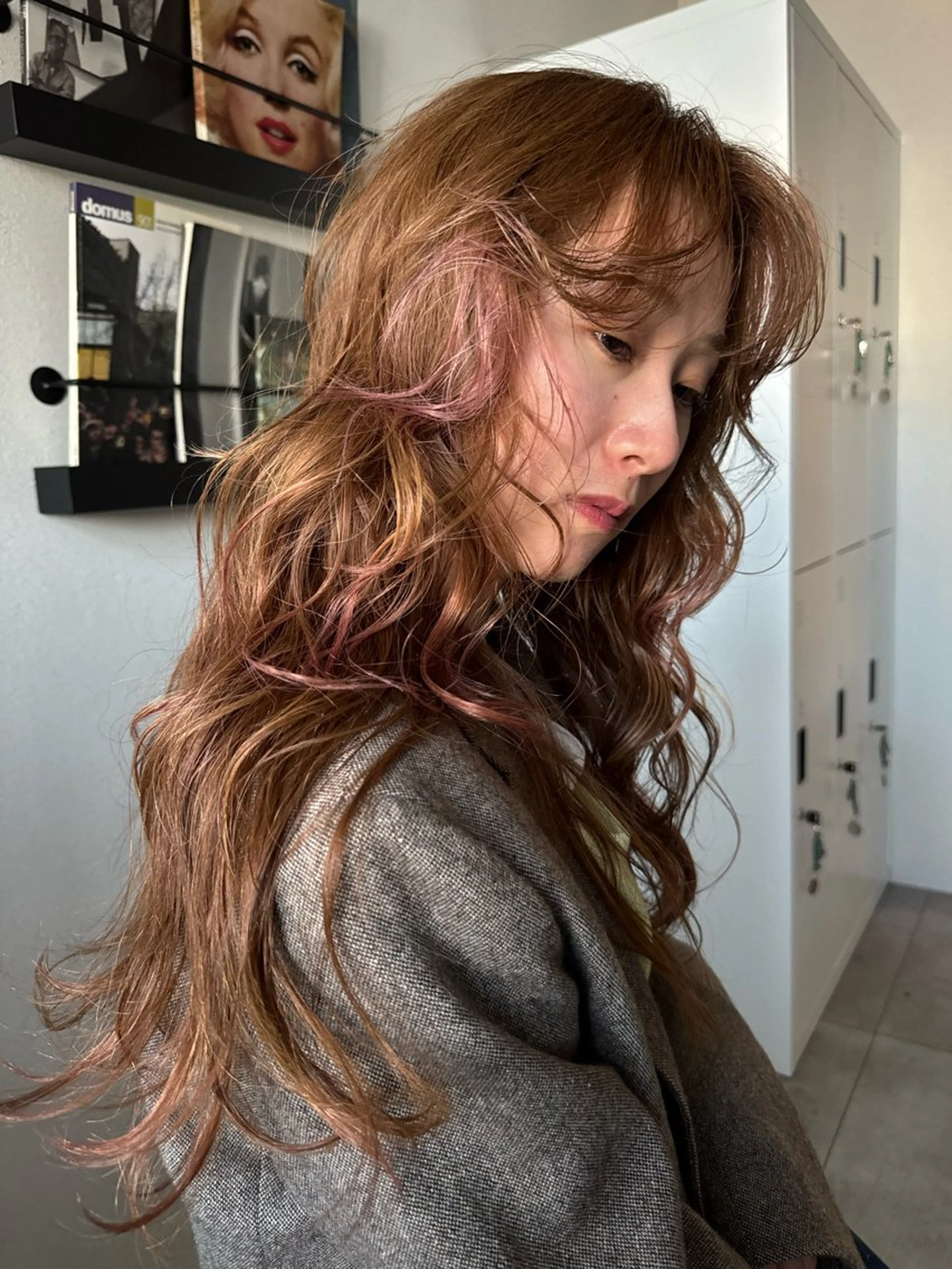 ロング ヘアカラー トリートメント aya/ブリーチ/ ボブ/ショートのヘアスタイル