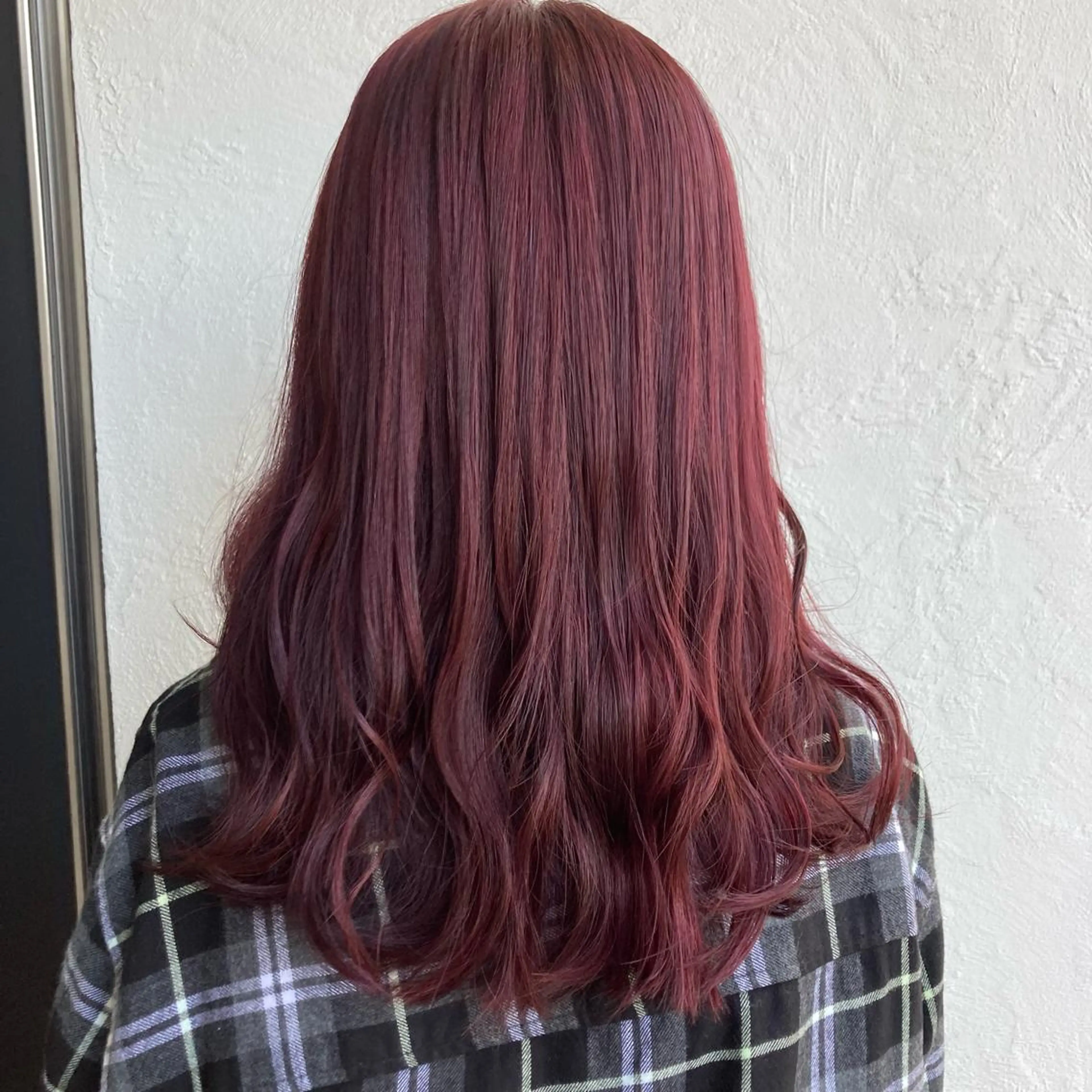 ロング カラー ピンクカラー バイオレットカラー 艶髪レイヤー上田 紗也🇰🇷💗のヘアスタイル