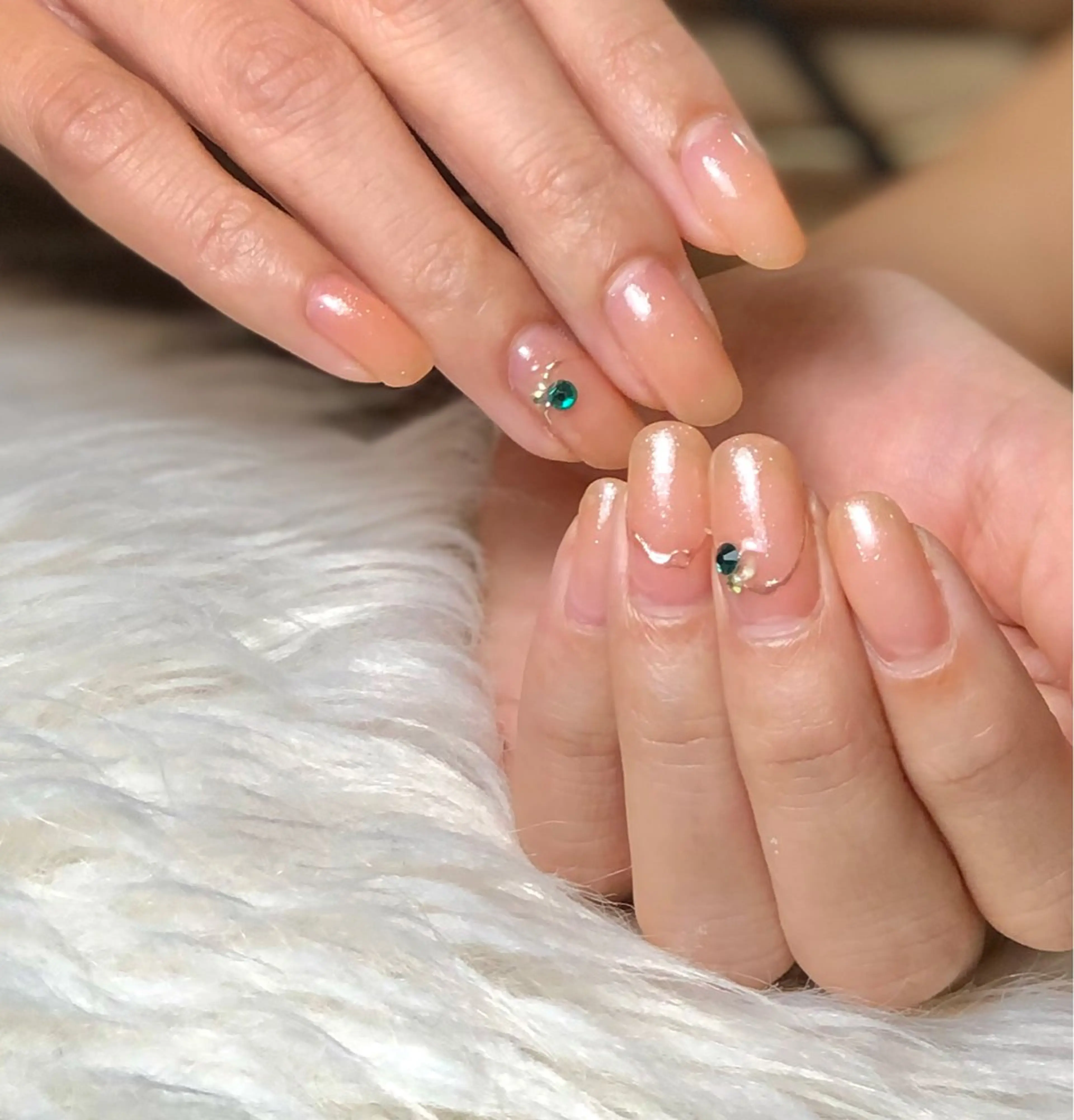 ネイル 深爪矯正・自爪育成 ネイルサロンアモここのネイルデザイン