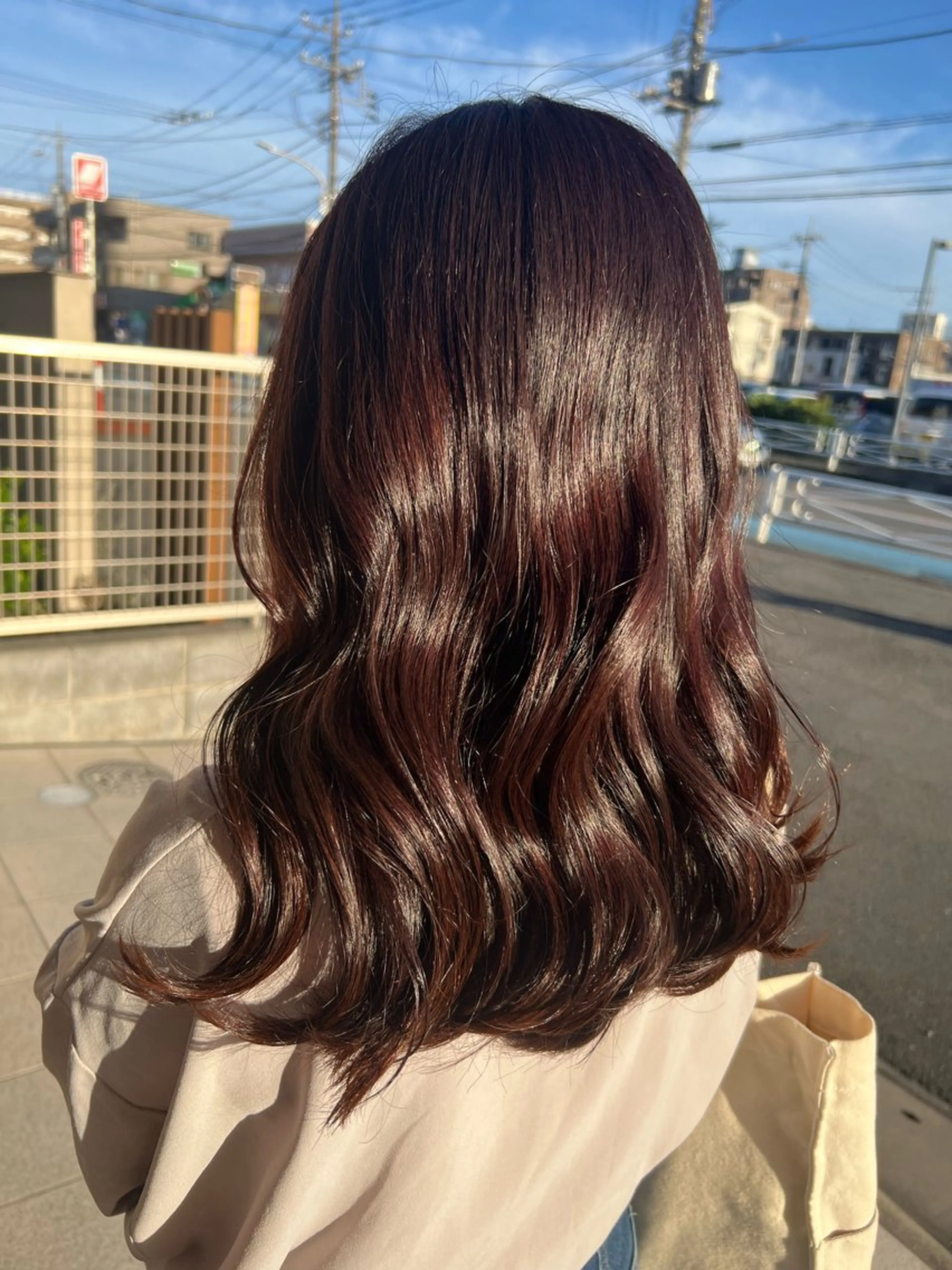 カラー レッドカラー Wカラー/レイヤー /ボブ/otohaのヘアスタイル