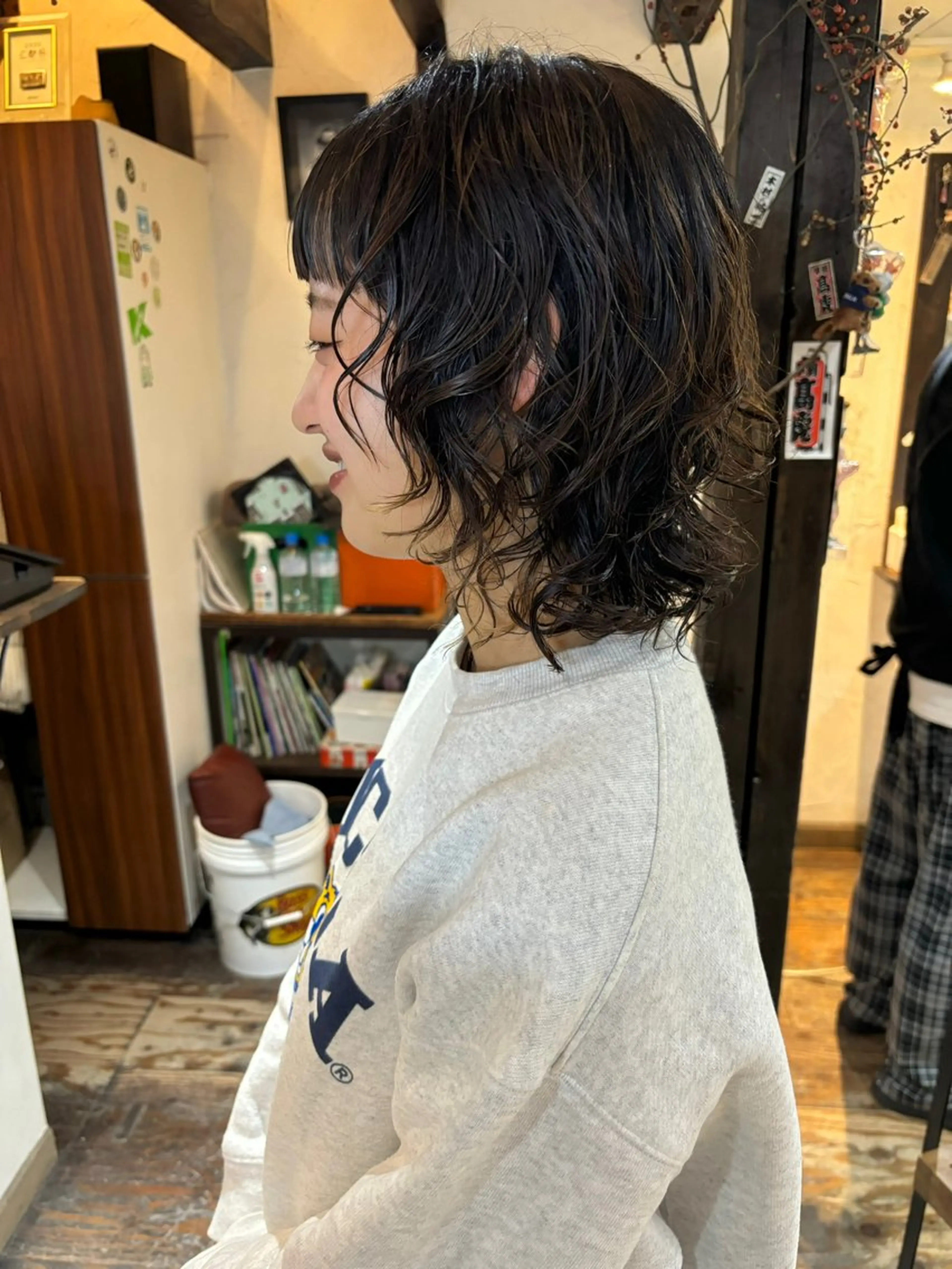 ショート パーマ カット パーマ 大石 朱純のヘアスタイル