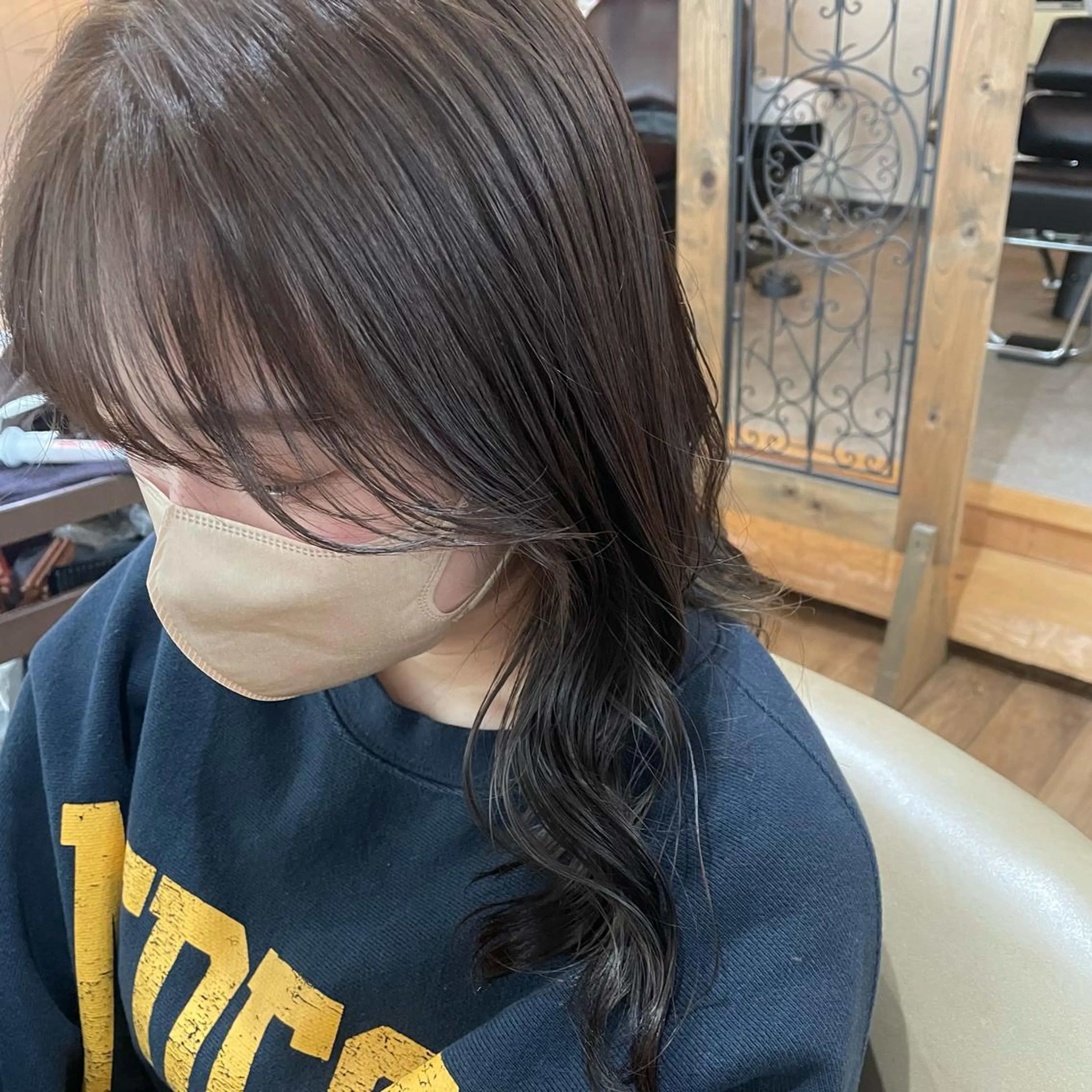 ミディアム カラー カット ヘアカラー トリートメント 🌼RIKA🌼 レディース専門💖のヘアスタイル