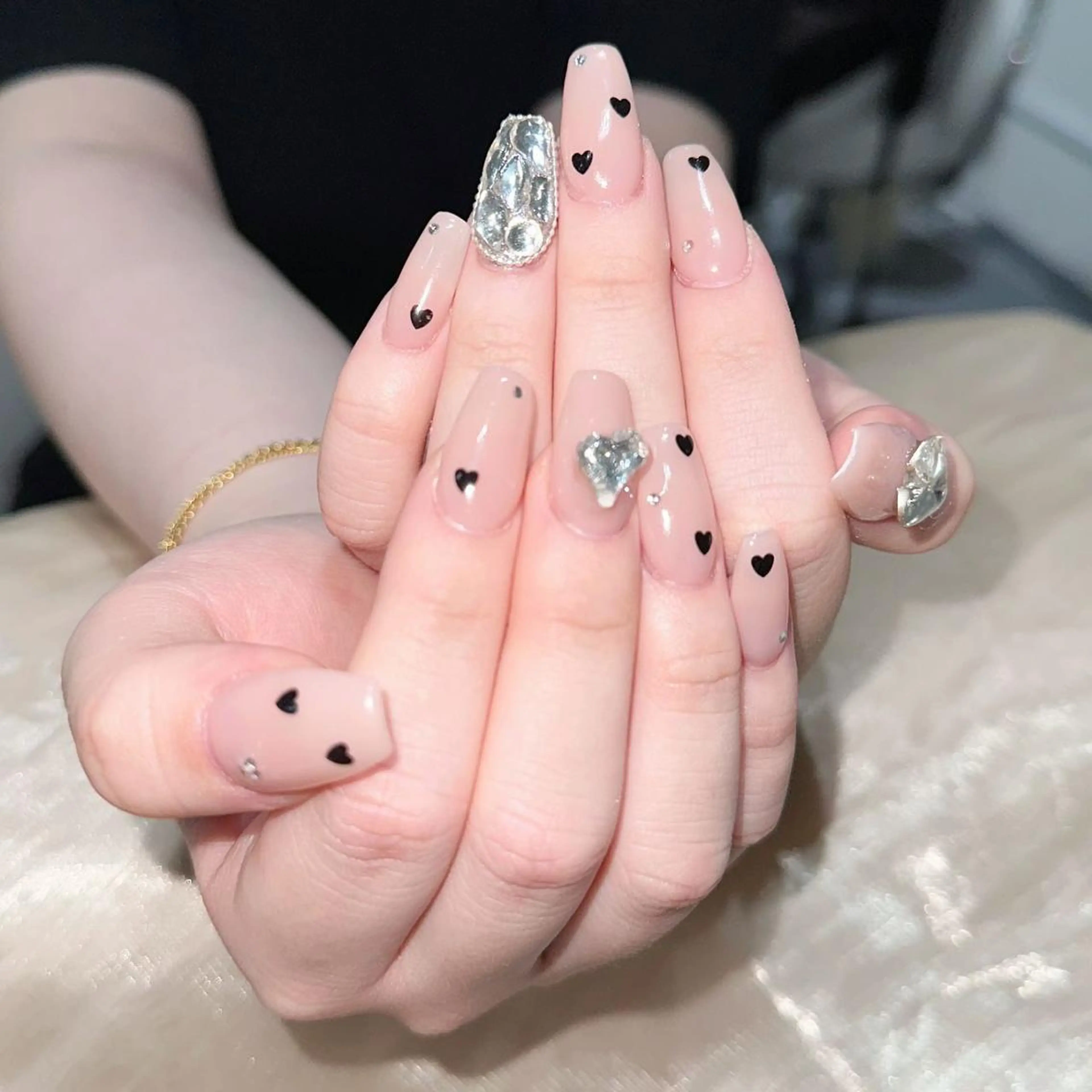 ネイル アートネイル 長さ出し ネイルチップ Queens みなみのネイルデザイン