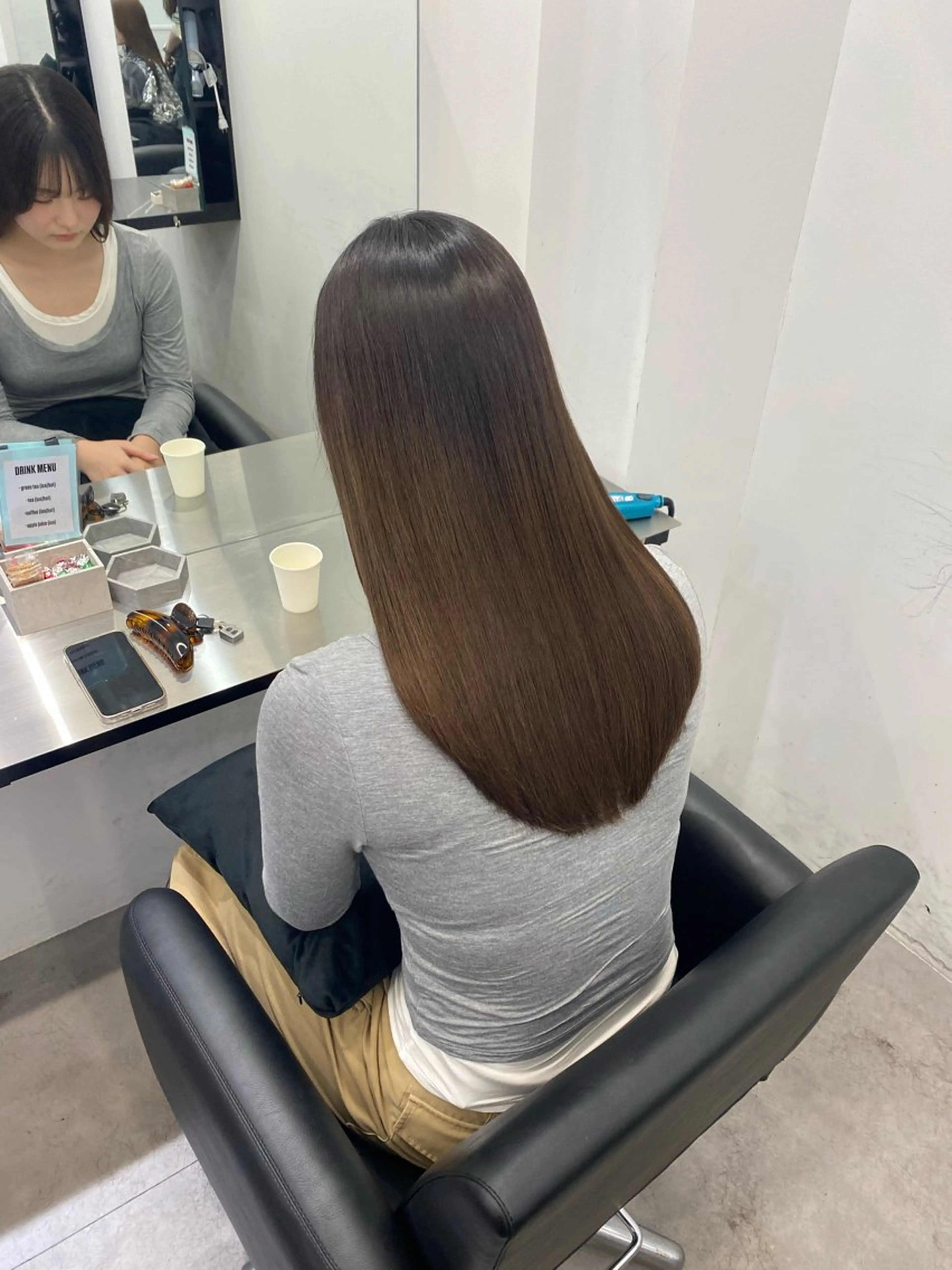 ロング カット ヘアカラー 縮毛矯正 トリートメント 艶髪/縮毛矯正/ Core mikuaのヘアスタイル