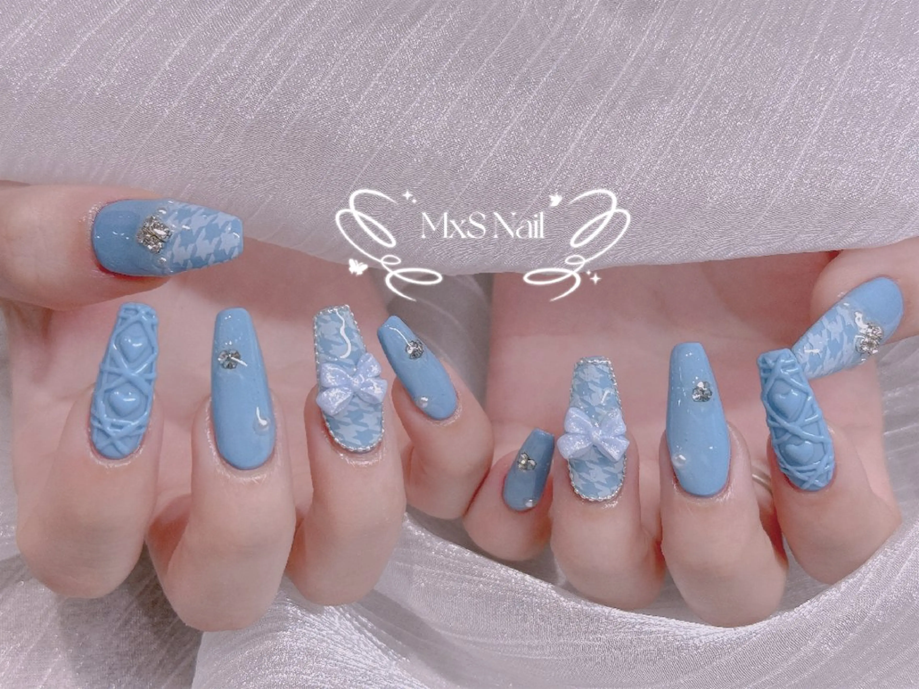 ネイル ハンドネイル ハンドケア MxS Nail(長さだし/フィルイン/マグネット/韓国ネイル/ワンホンネイル/ワンカラー)所属・MxS リィリィのネイルデザイン