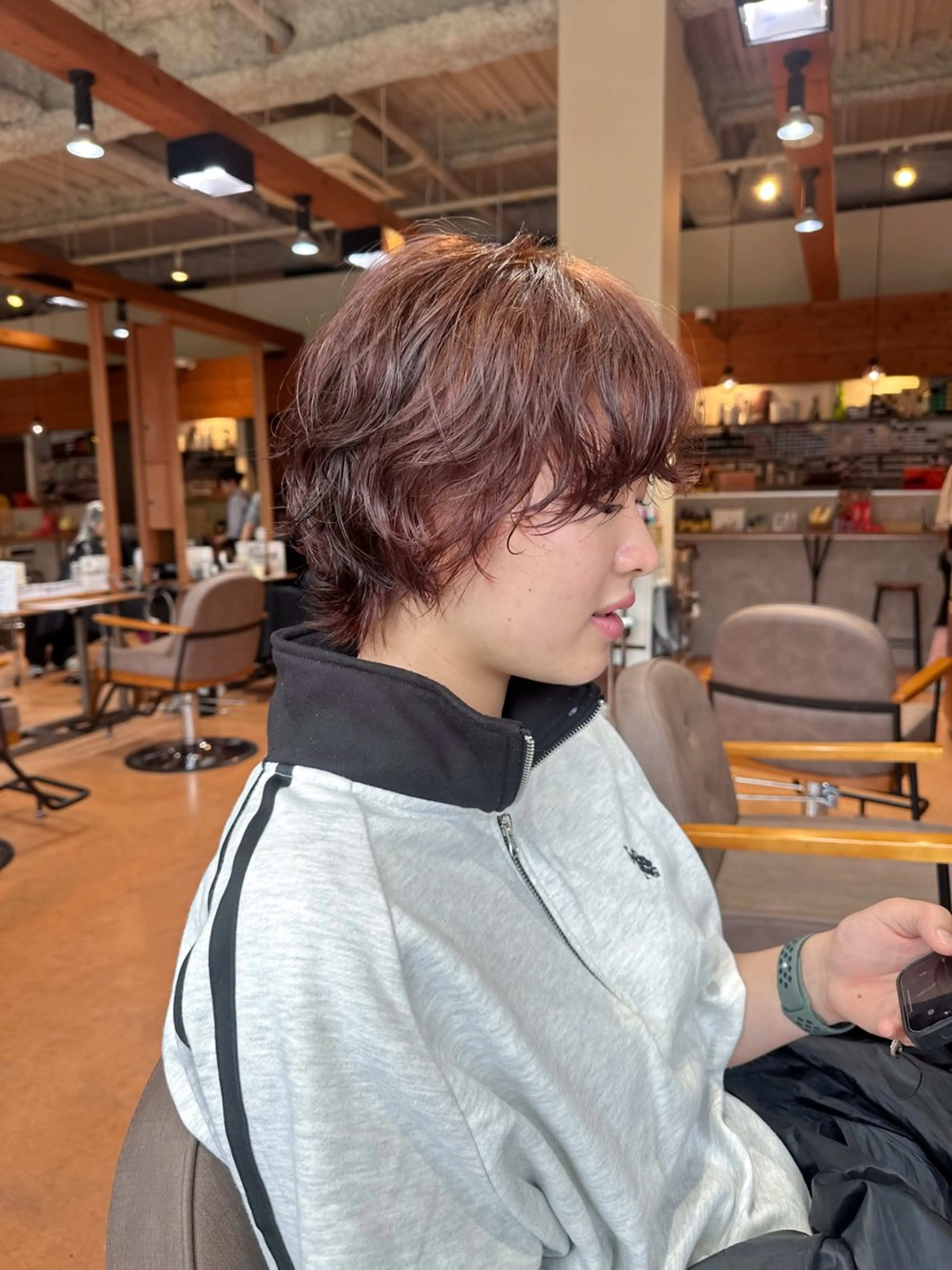 カラー オレンジ ピンクカラー ヘアカラー ブリーチカラー/艶髪 ストレート/はるあ️のヘアスタイル