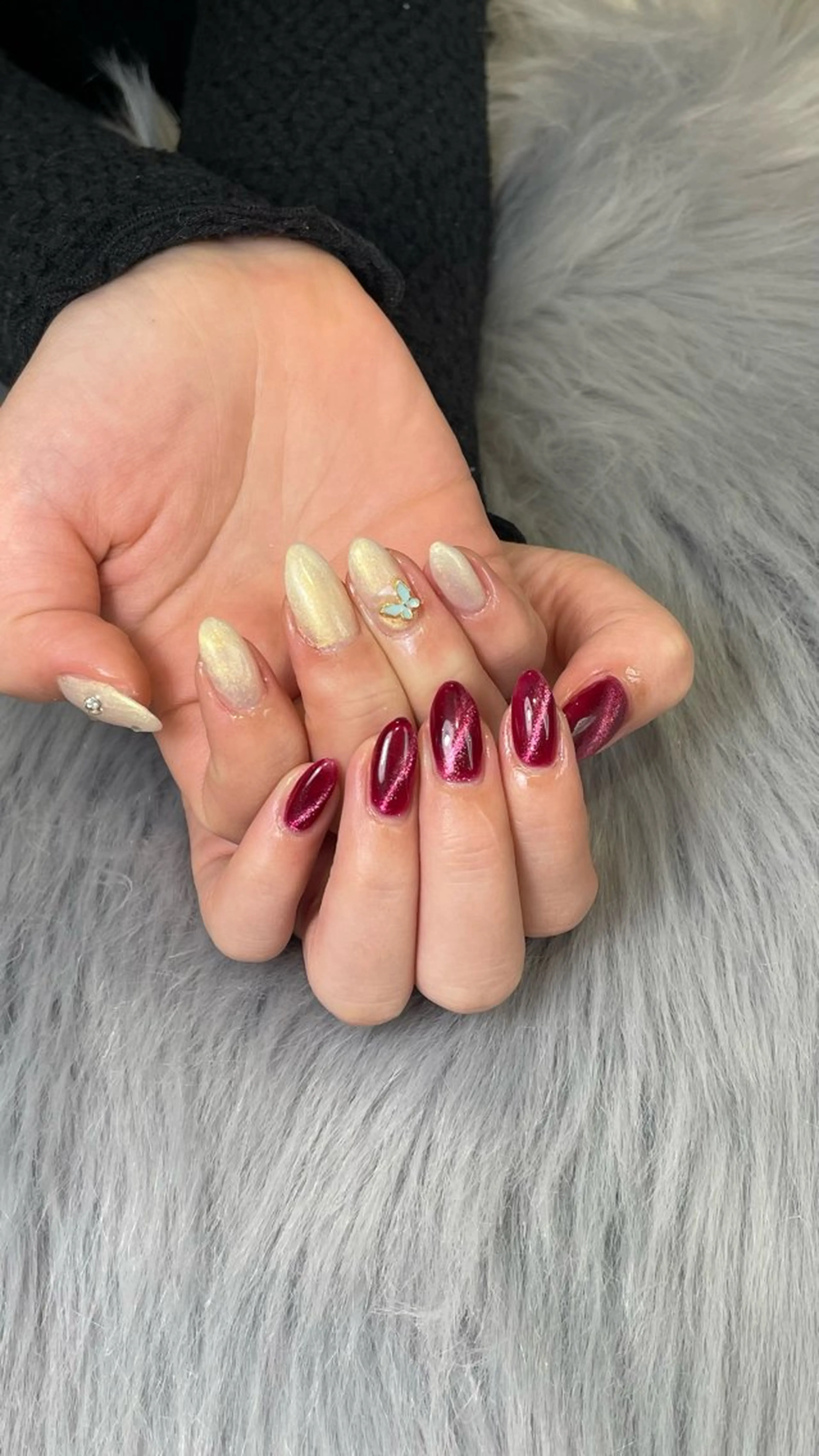 ネイル ラメ(グリッター) ハンドネイル RICO Nail パーツつけ放題🌈のネイルデザイン