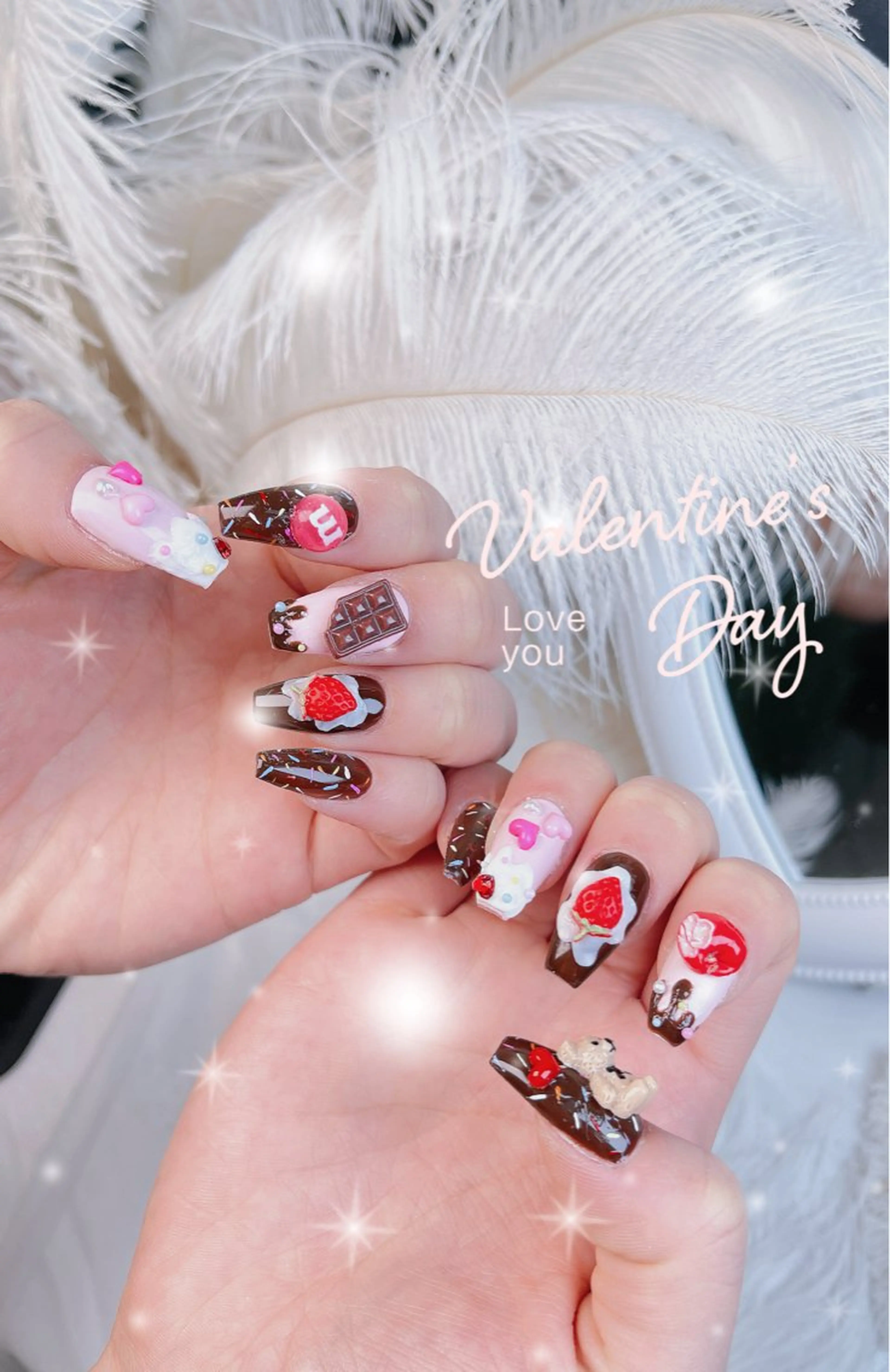 ネイル ジェルネイル ロングネイル スカルプネイル ネイルチップ その他(ネイル) 💅ネイル✨ プリンセスのネイルデザイン