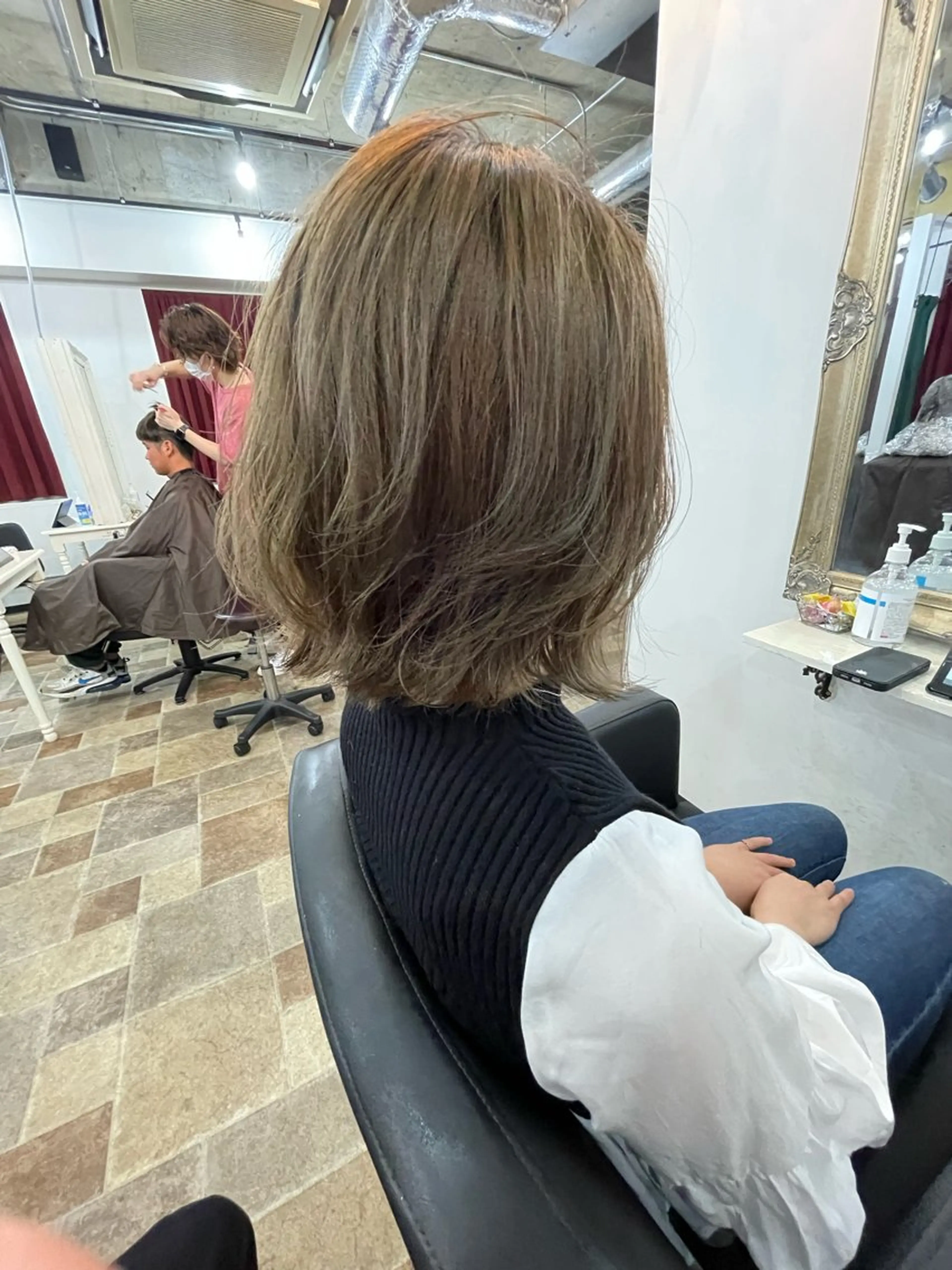 ミディアム カラー amphihair 高橋祐也のヘアスタイル