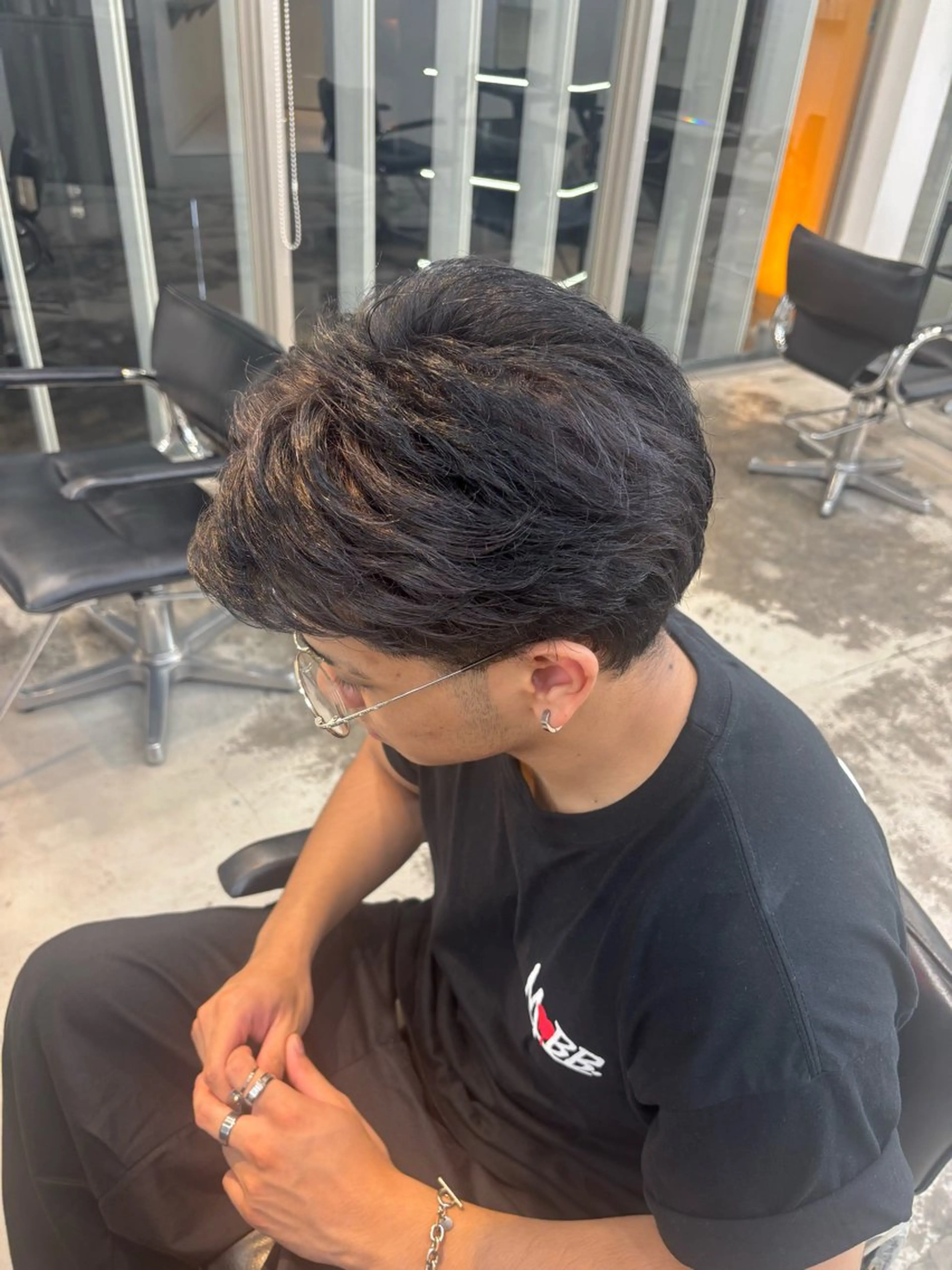 カラー メンズ ヘアカラー レイヤー sala 推しカラー職人🎀のヘアスタイル