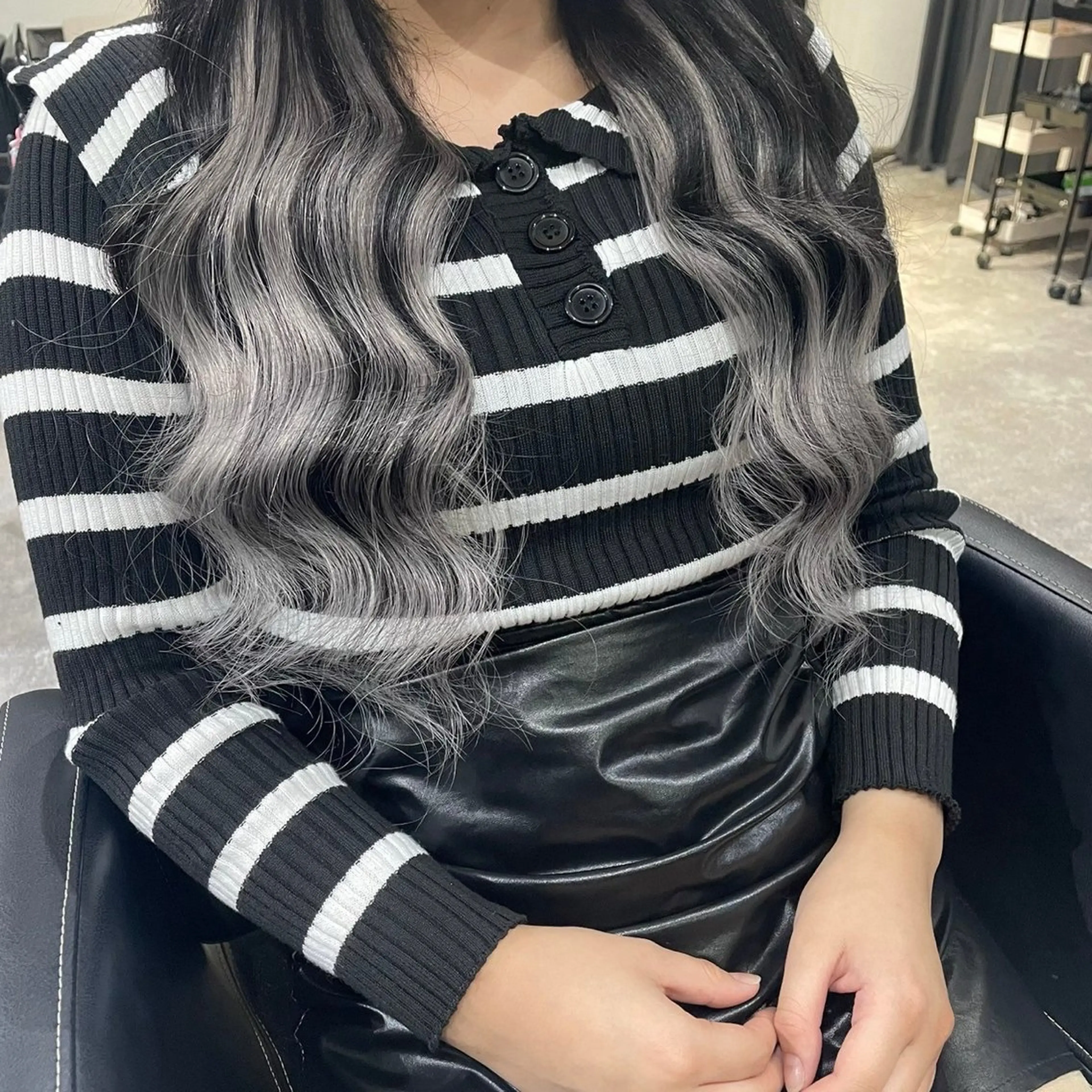 ロング RIN シールエクステのヘアスタイル