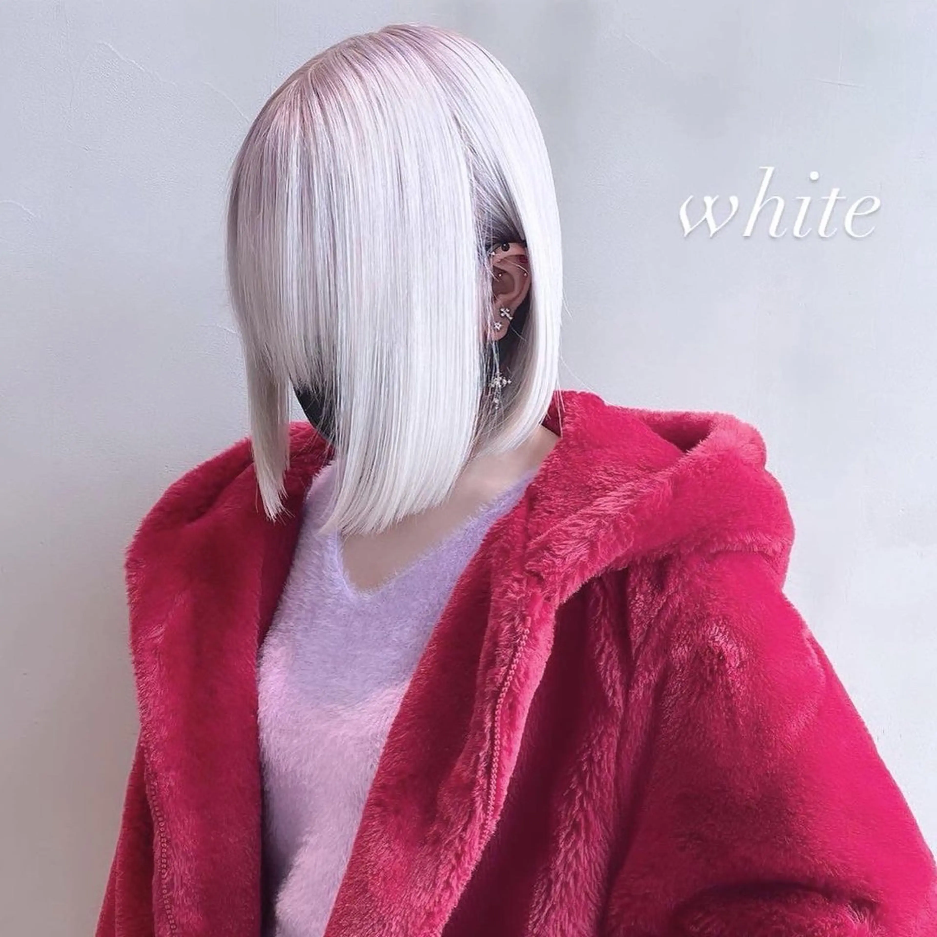 ミディアム カラー カット ヘアカラー トリートメント ヘアセット 💜ハイトーン💛 マジカルかいちゃんのヘアスタイル