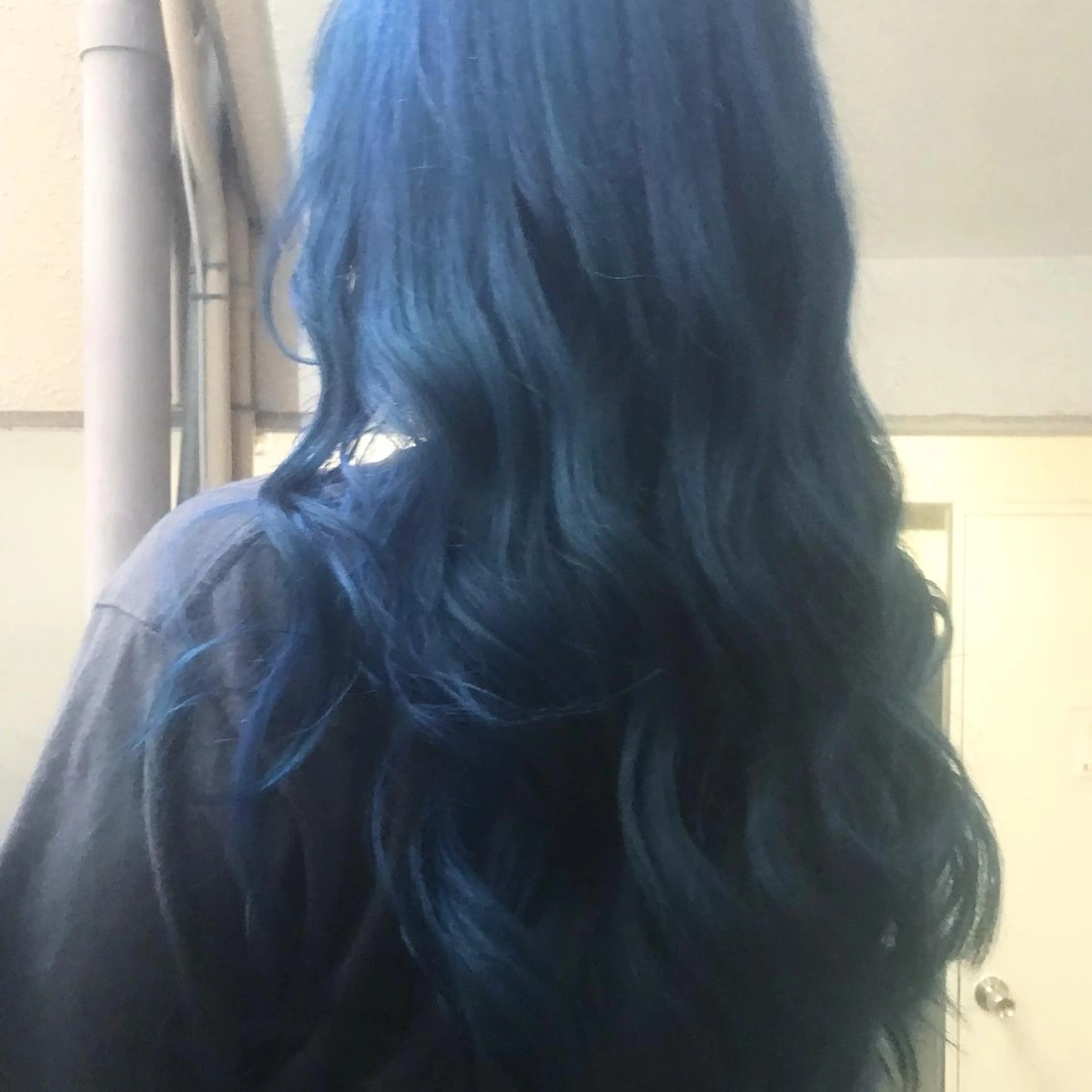 ロング カラー ネイビーカラー ヘアカラー トリートメント 💎髪質改善💎 デザイナーshinのヘアスタイル