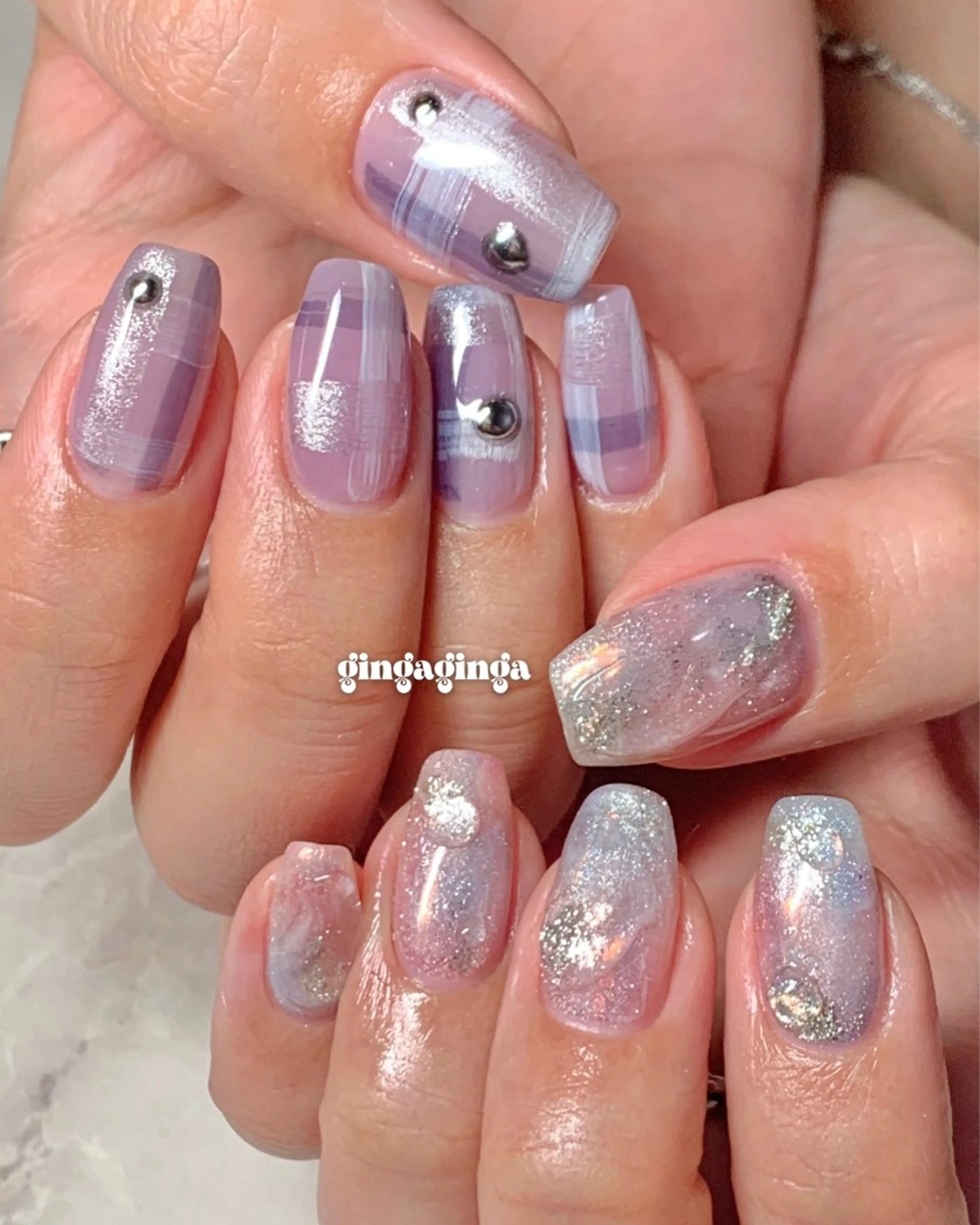 ネイル ハンドネイル gingaginga所属・shinjuku💐 Ayaのネイルデザイン