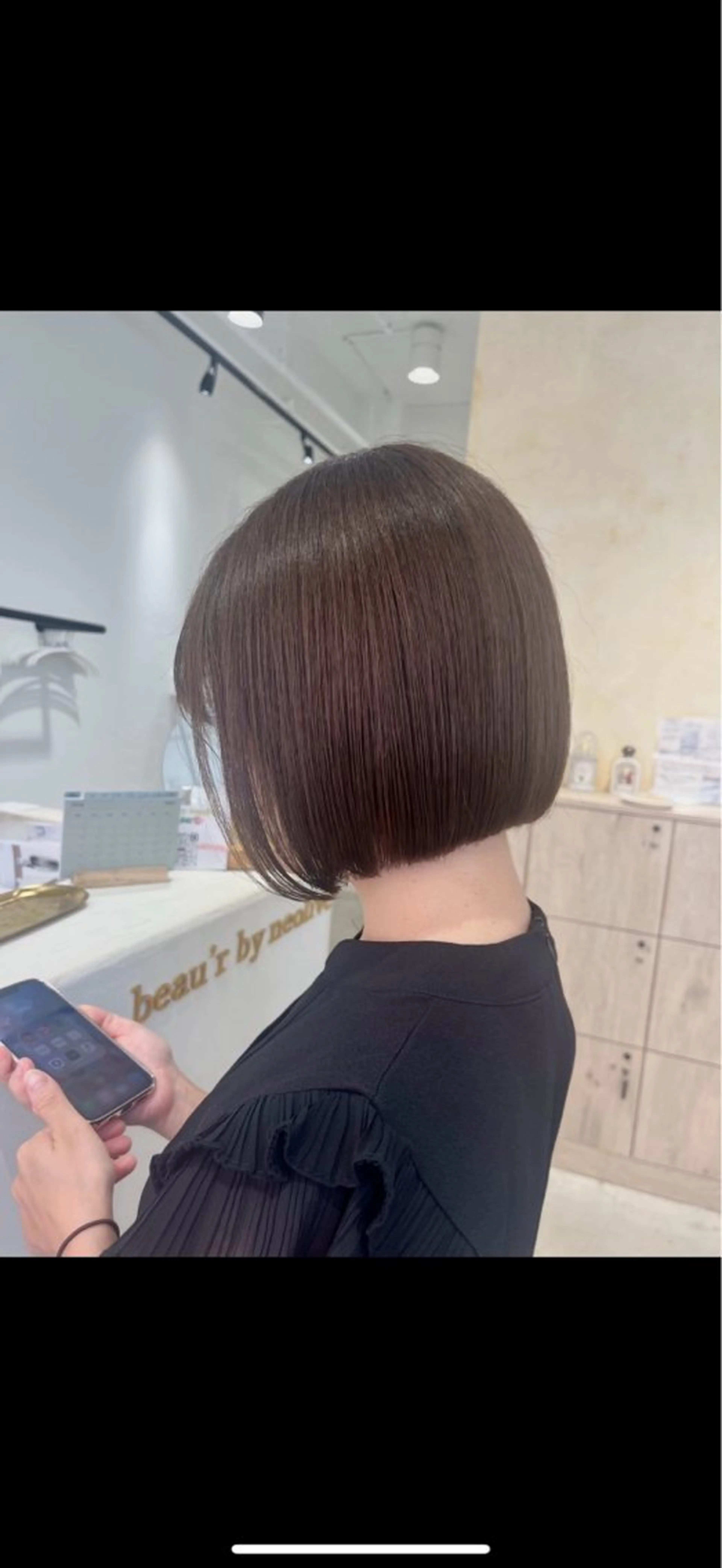 ショート カラー カット ヘアカラー トリートメント ボブ/美髪矯正 /佐藤　奈巳のヘアスタイル