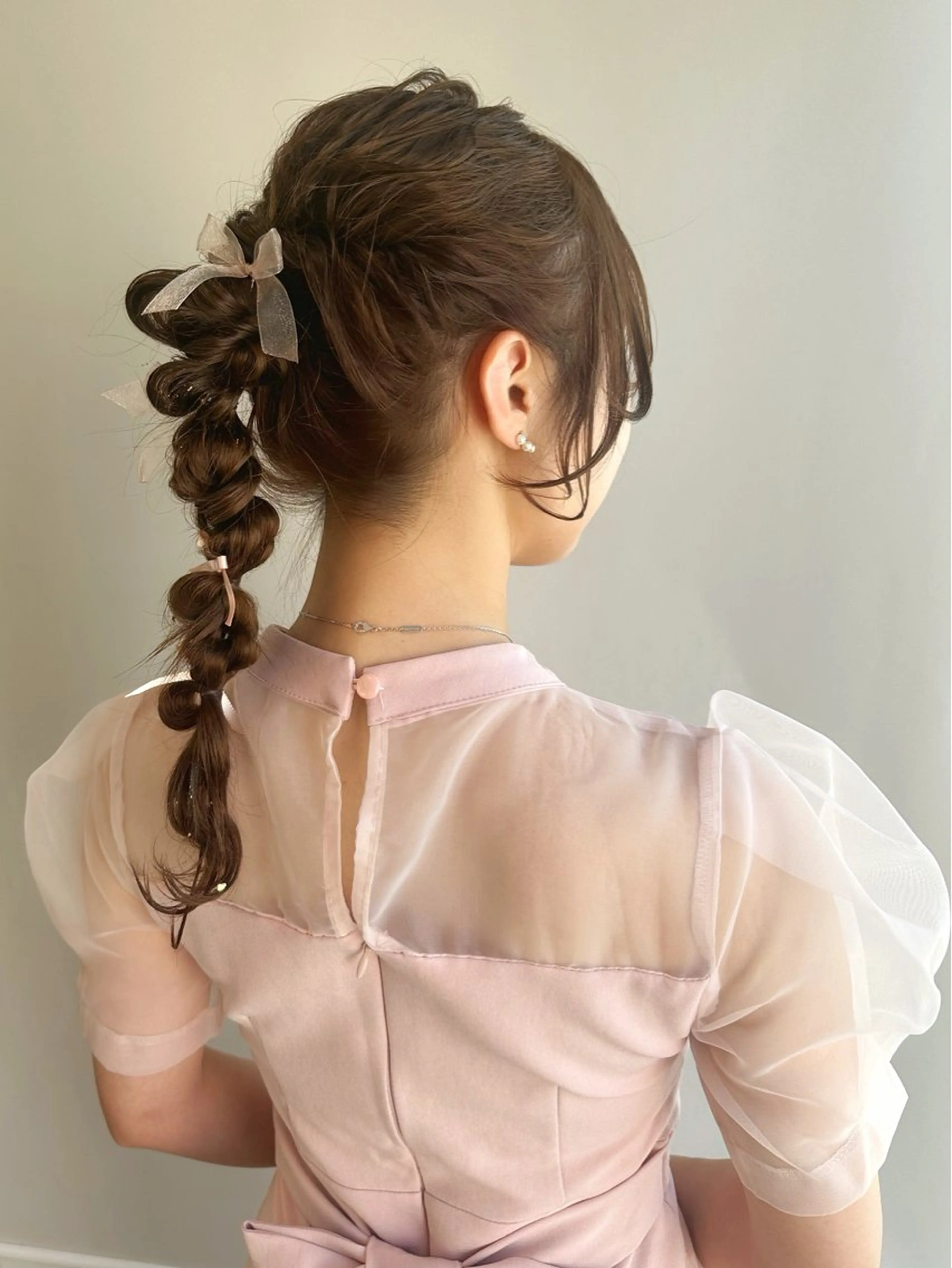 ロング カラー ヘアアレンジ ヘアセット hibiki/セット /透明感カラーのヘアスタイル