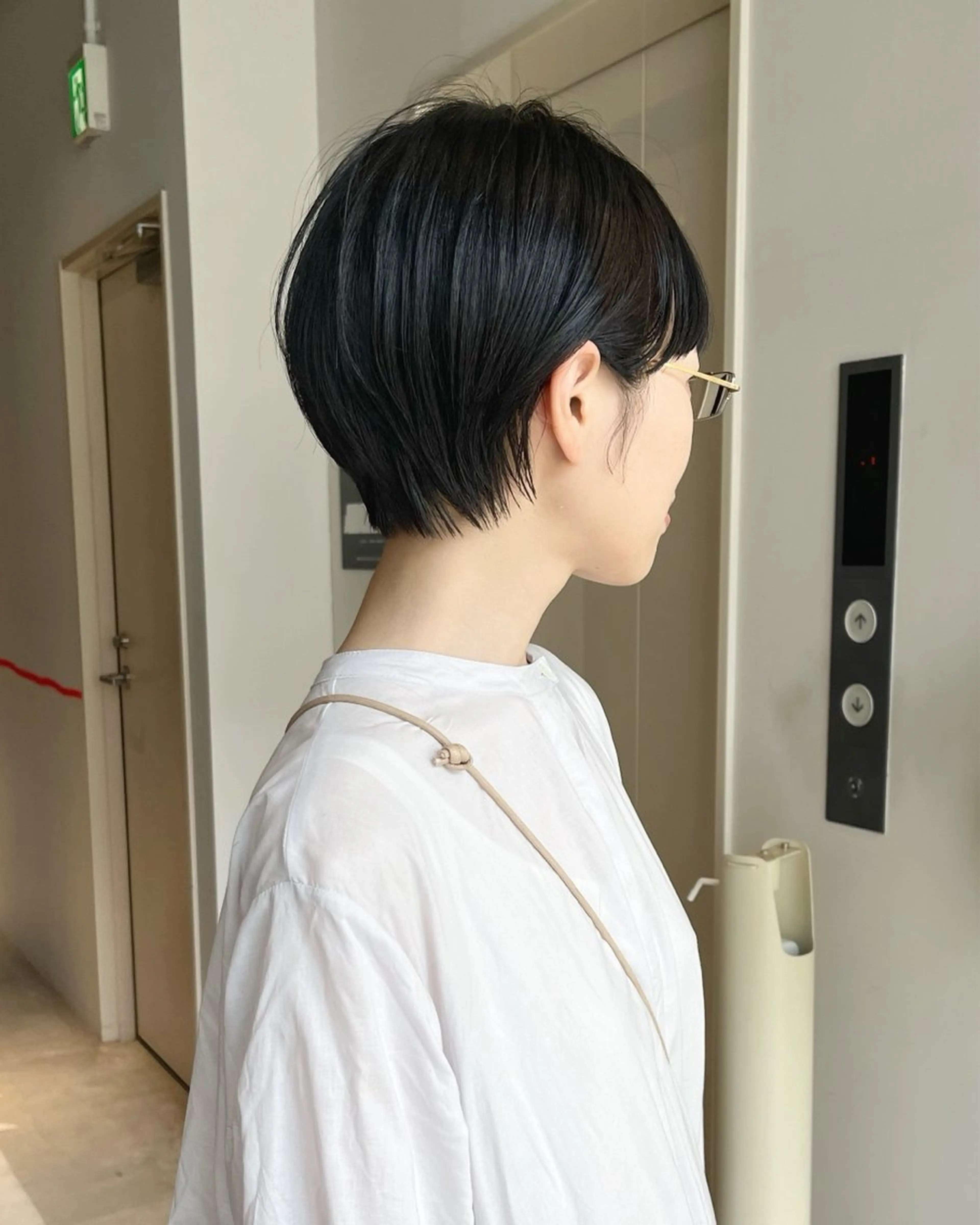 ショート カラー かわい りほのヘアスタイル