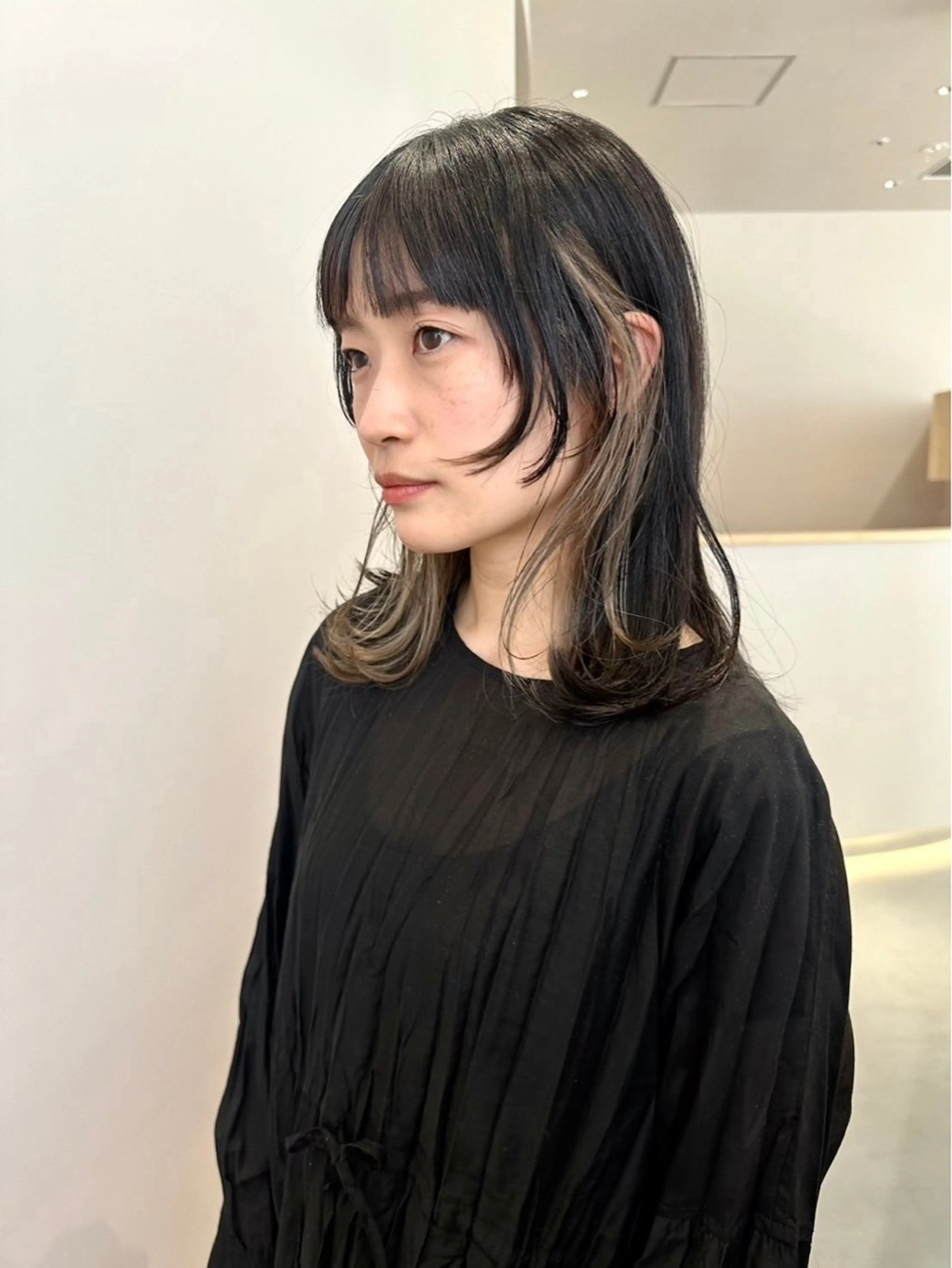 ミディアム 平尾駅直結/徒歩0分 イノセントヘアのヘアスタイル