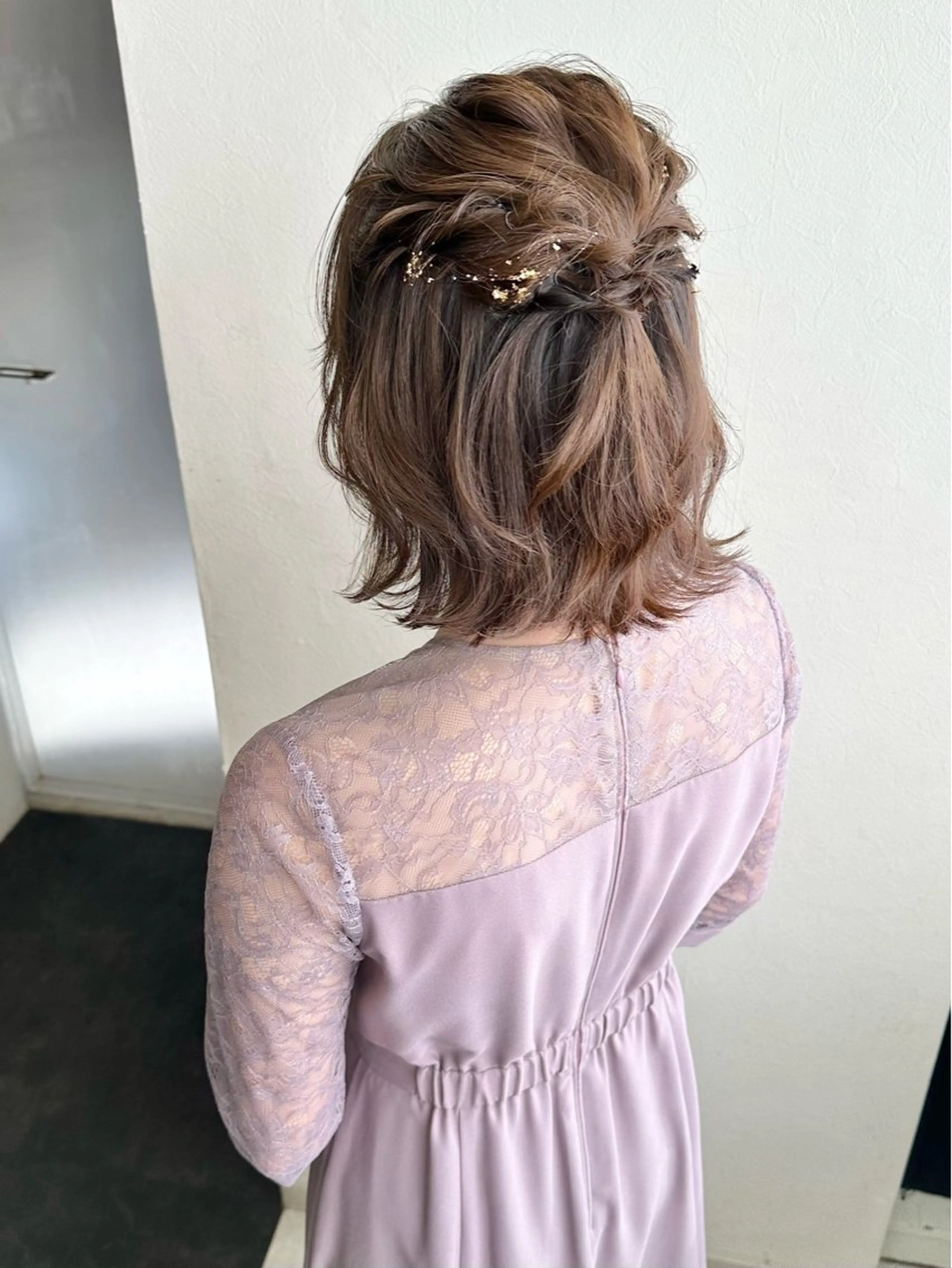 ヘアアレンジ ハーフアップ 谷口 弥生のヘアスタイル