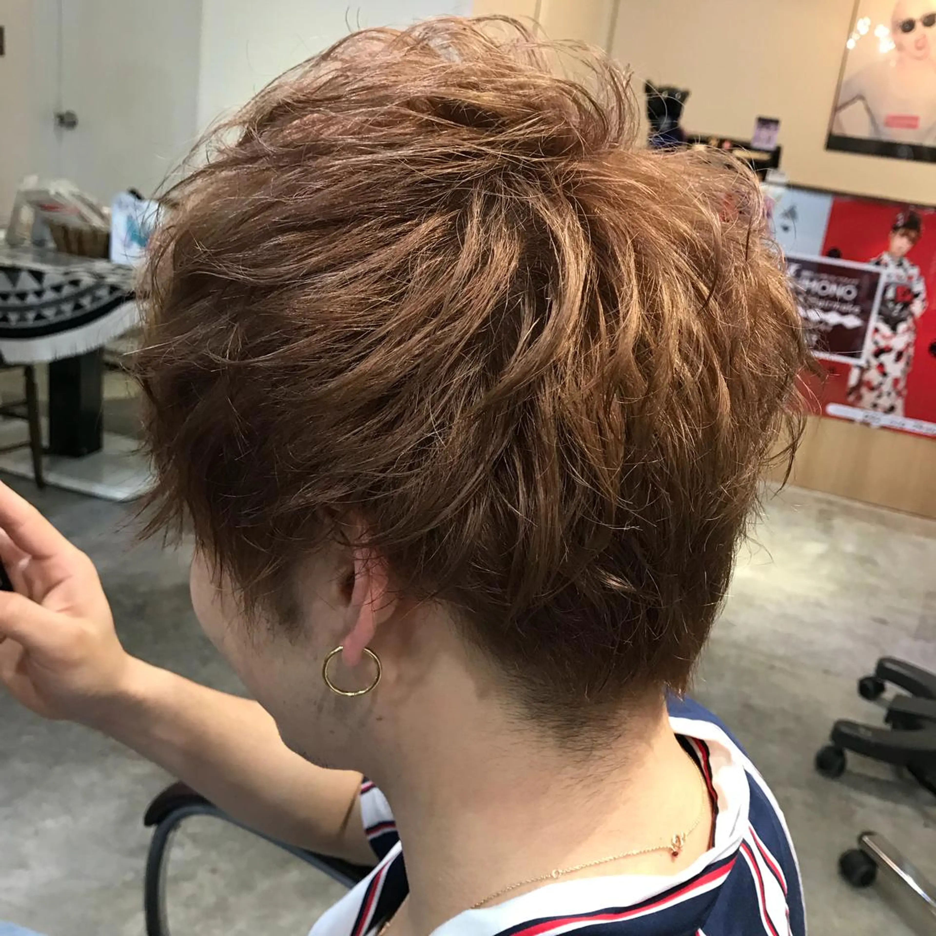 カラー メンズ メンズブリーチ ベージュカラー ブリーチ 似合わせ提案サラ艶♡ 彩華のヘアスタイル