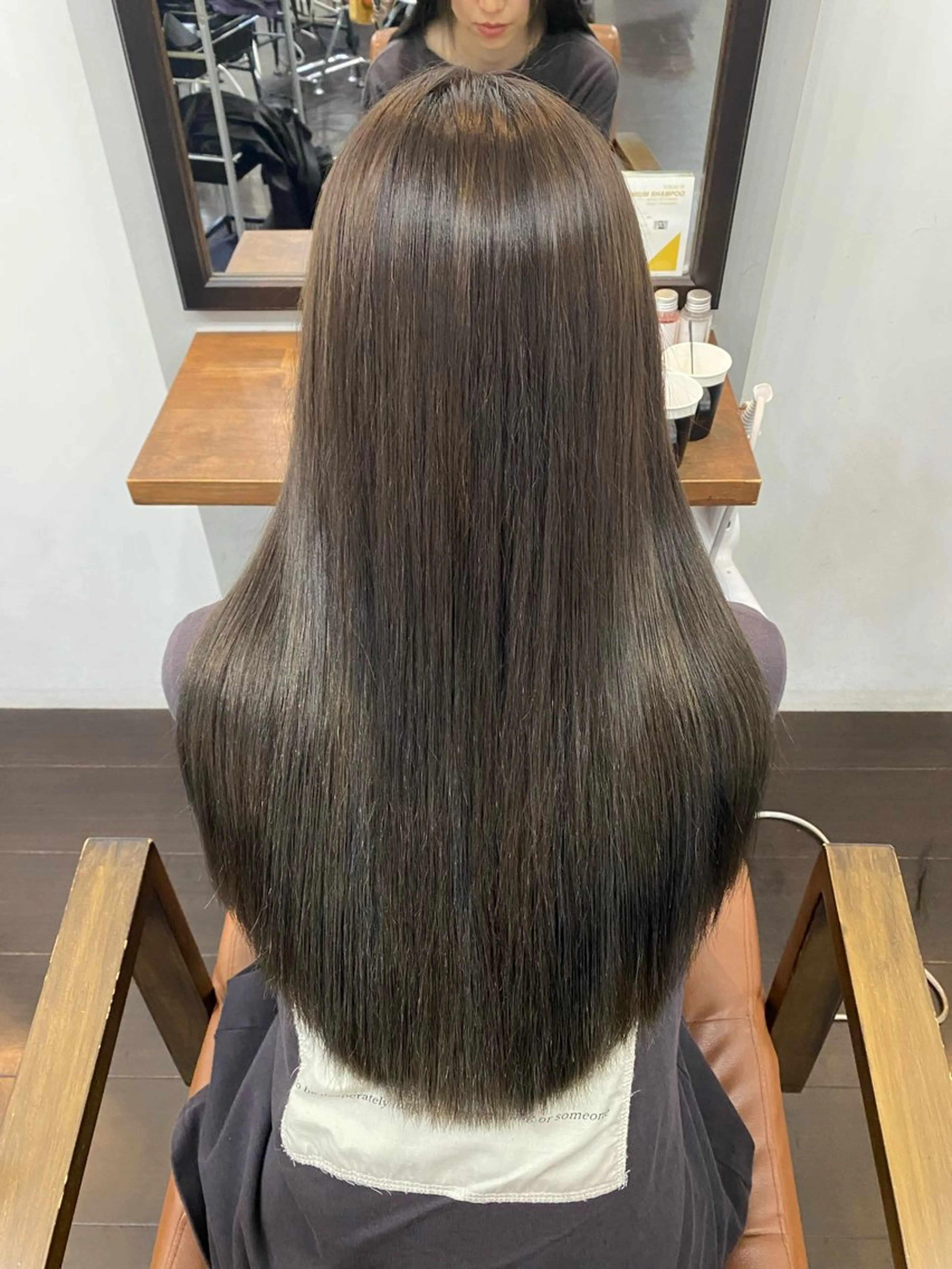 ロング カラー パーマ ヘアアレンジ ブリーチ 酸性ストレート ストレートパーマ 🍒ᩚ名駅/艶髪 縮毛矯正/あゆ🍒ᩚのヘアスタイル