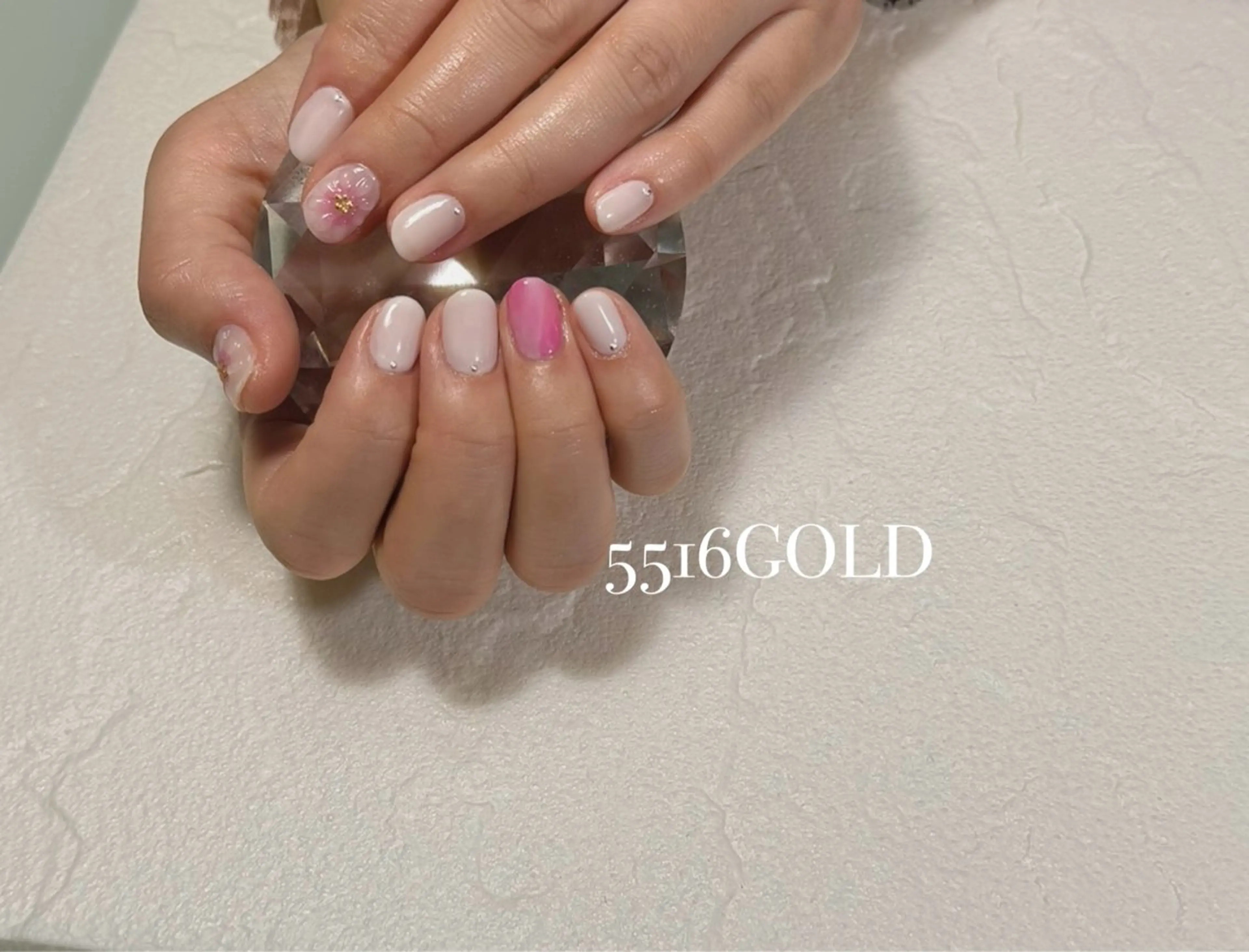 ネイル 桜ネイル フラワーネイル 春ネイル 💎5516 MACHIKOのネイルデザイン