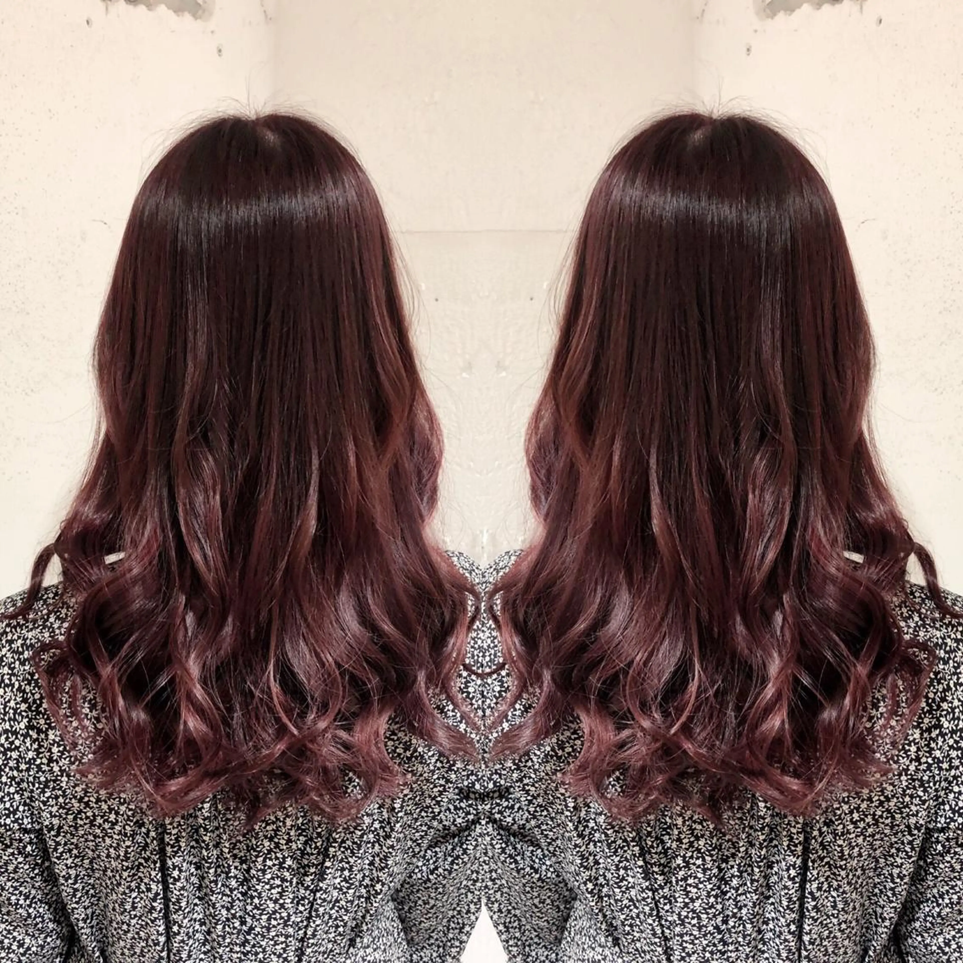 ロング カット ヘアカラー トリートメント あらき ちさとのヘアスタイル