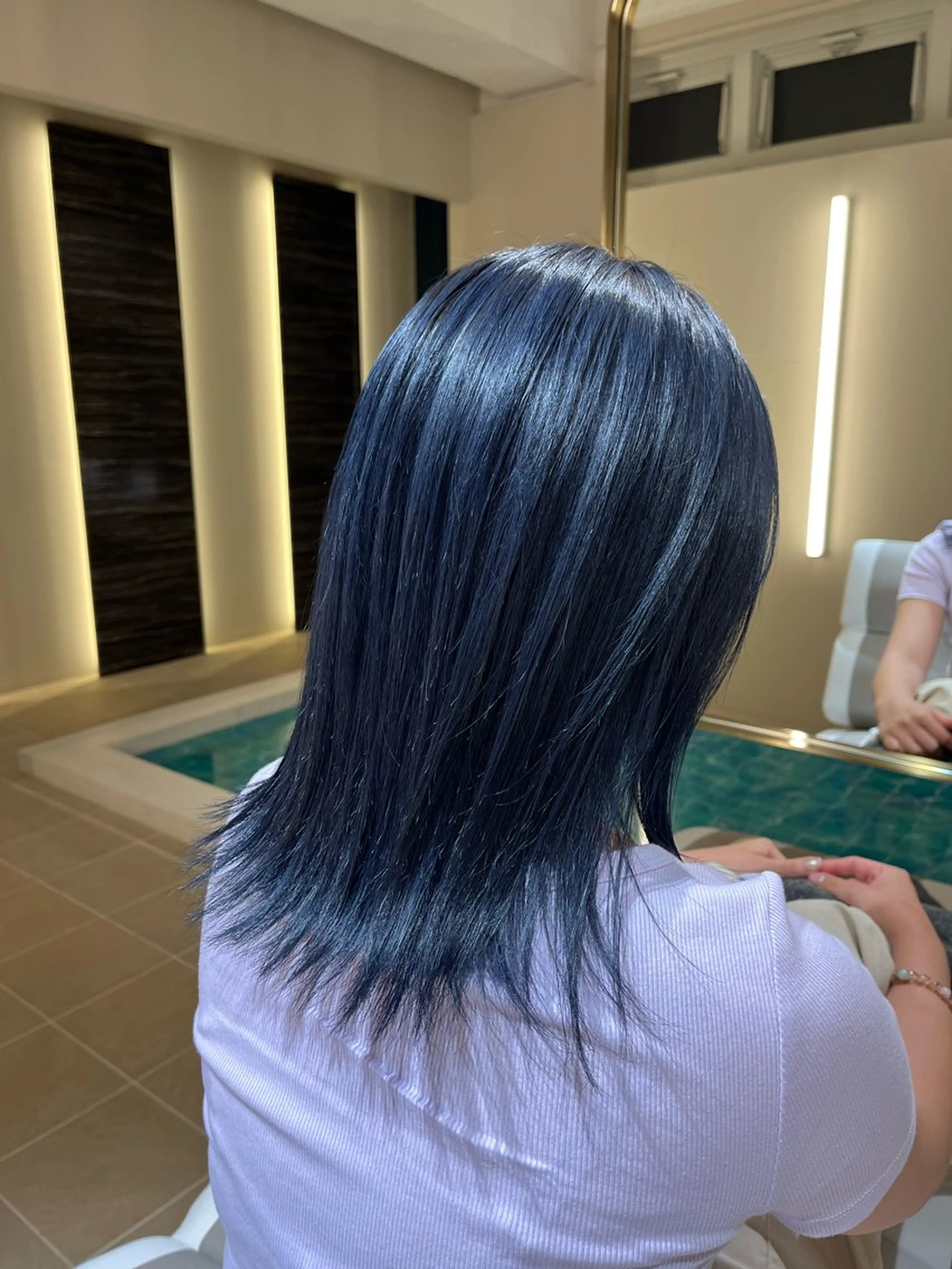 ミディアム カラー ヘアカラー トリートメント SPUR ふうのヘアスタイル