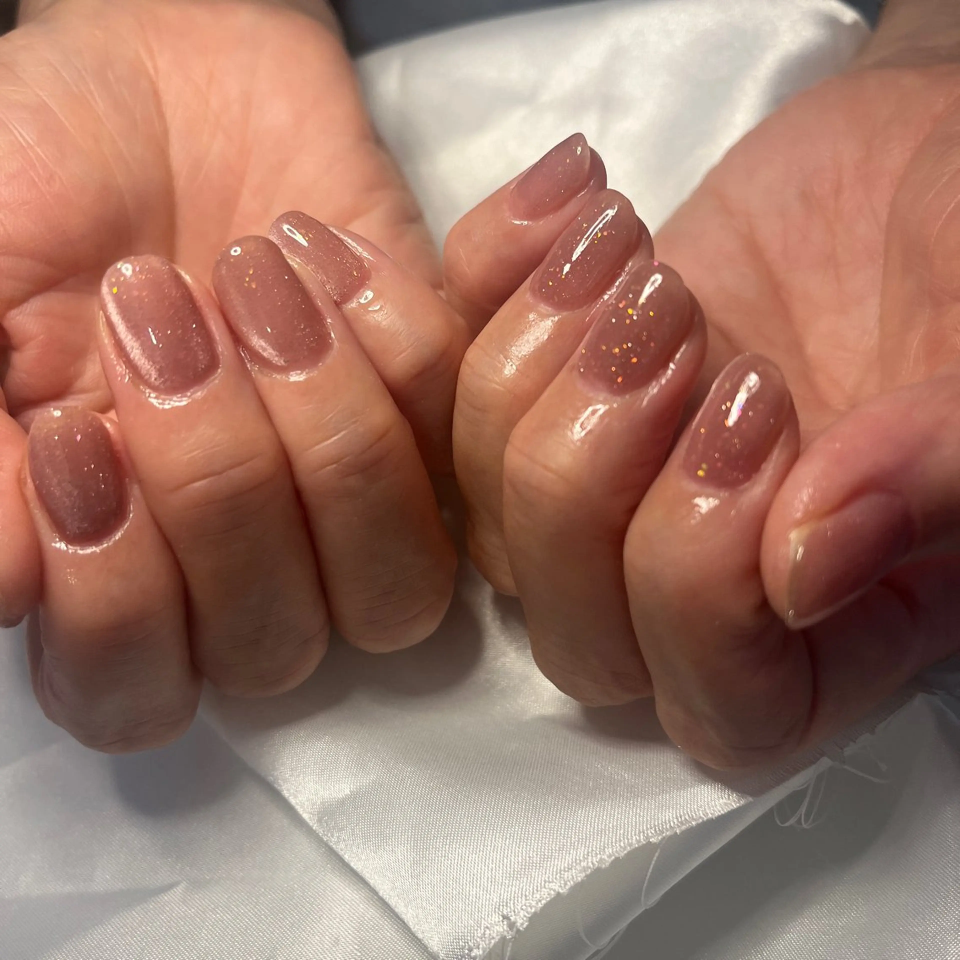 ネイル ジェルネイル ワンカラーネイル パラジェル 冬ネイル ハンドネイル nail slow.のネイルデザイン