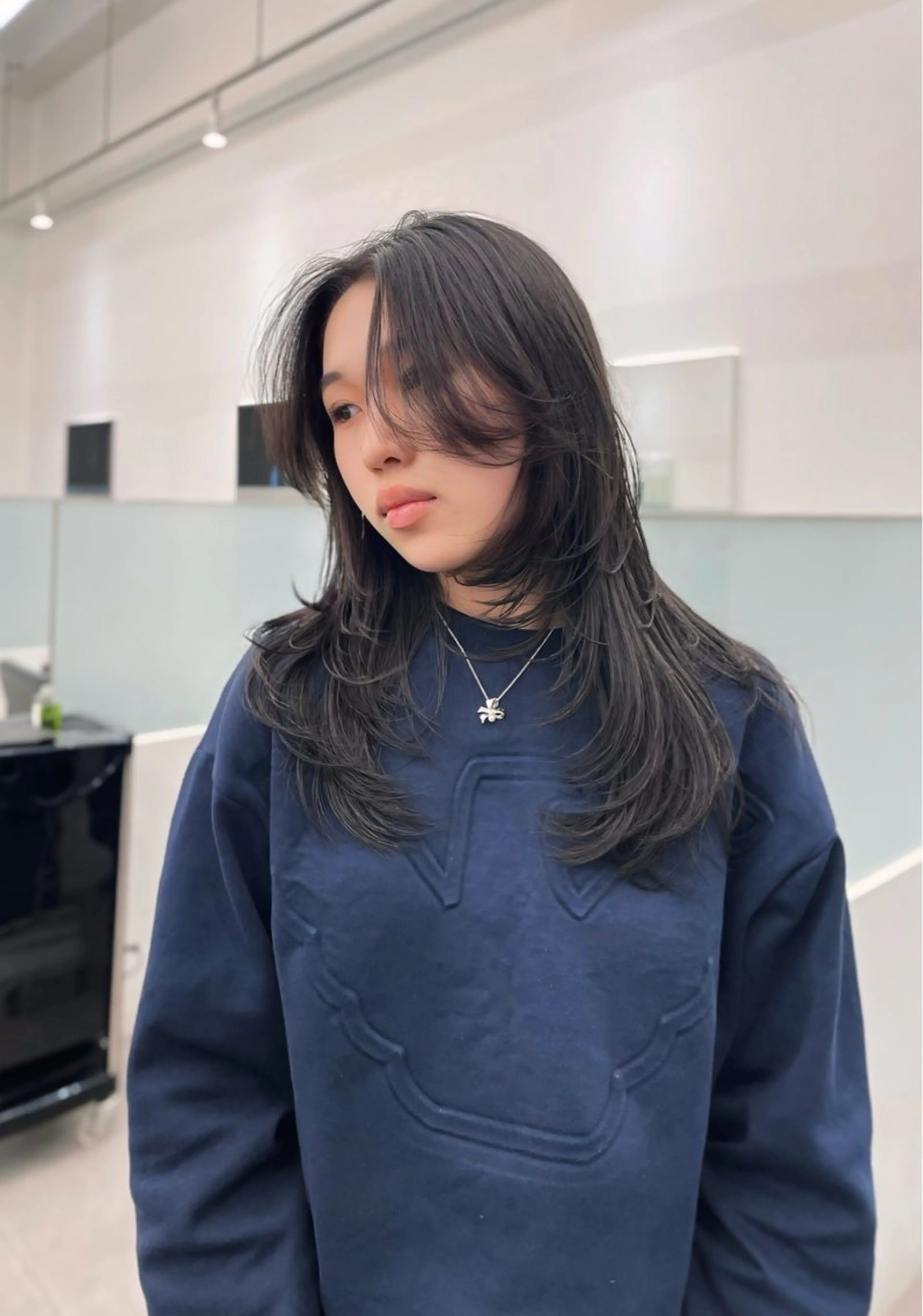 ロング ハイトーンカラー/ ケアブリーチのヘアスタイル