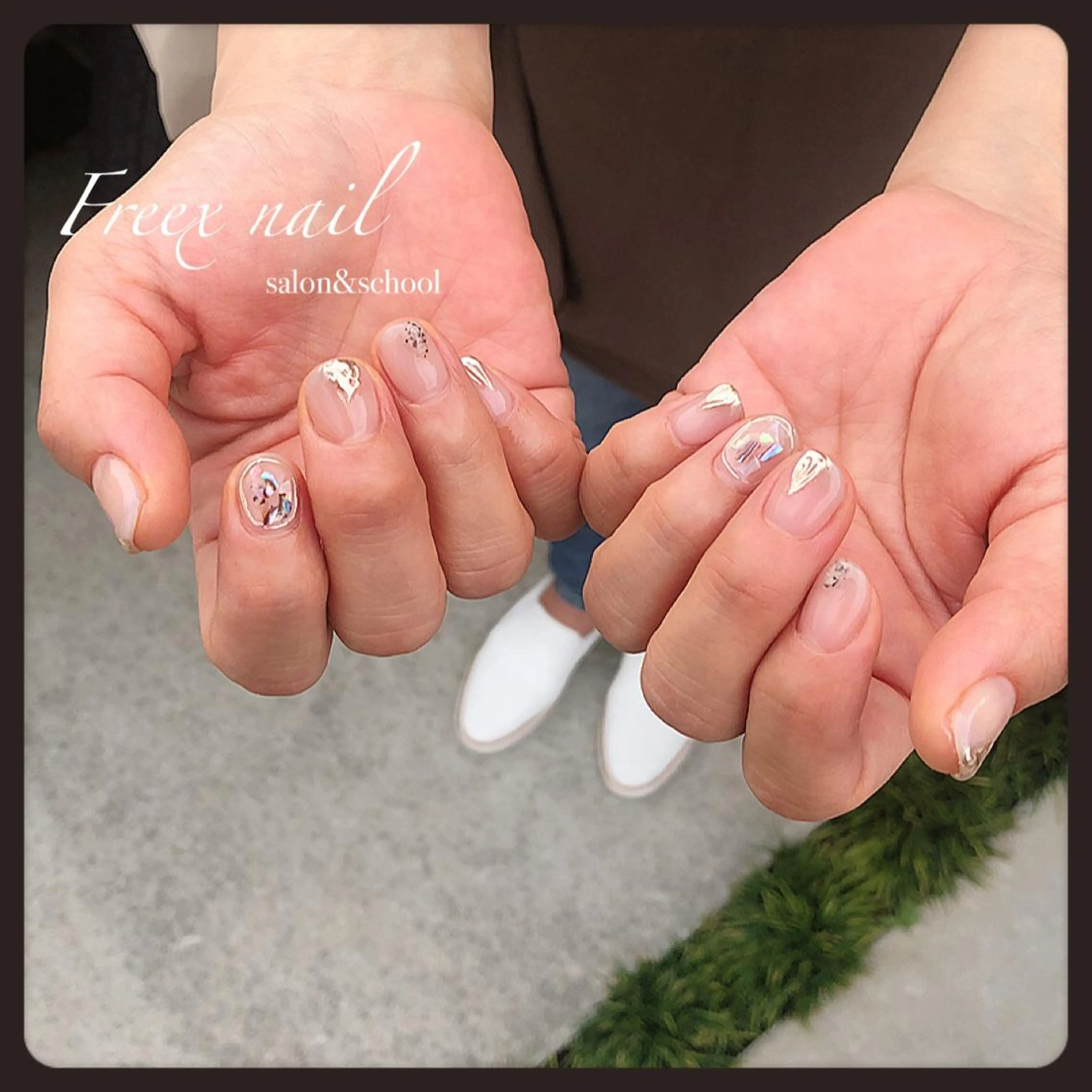 ネイル ミラーネイル freex nail /ニュアンス/個性派のネイルデザイン