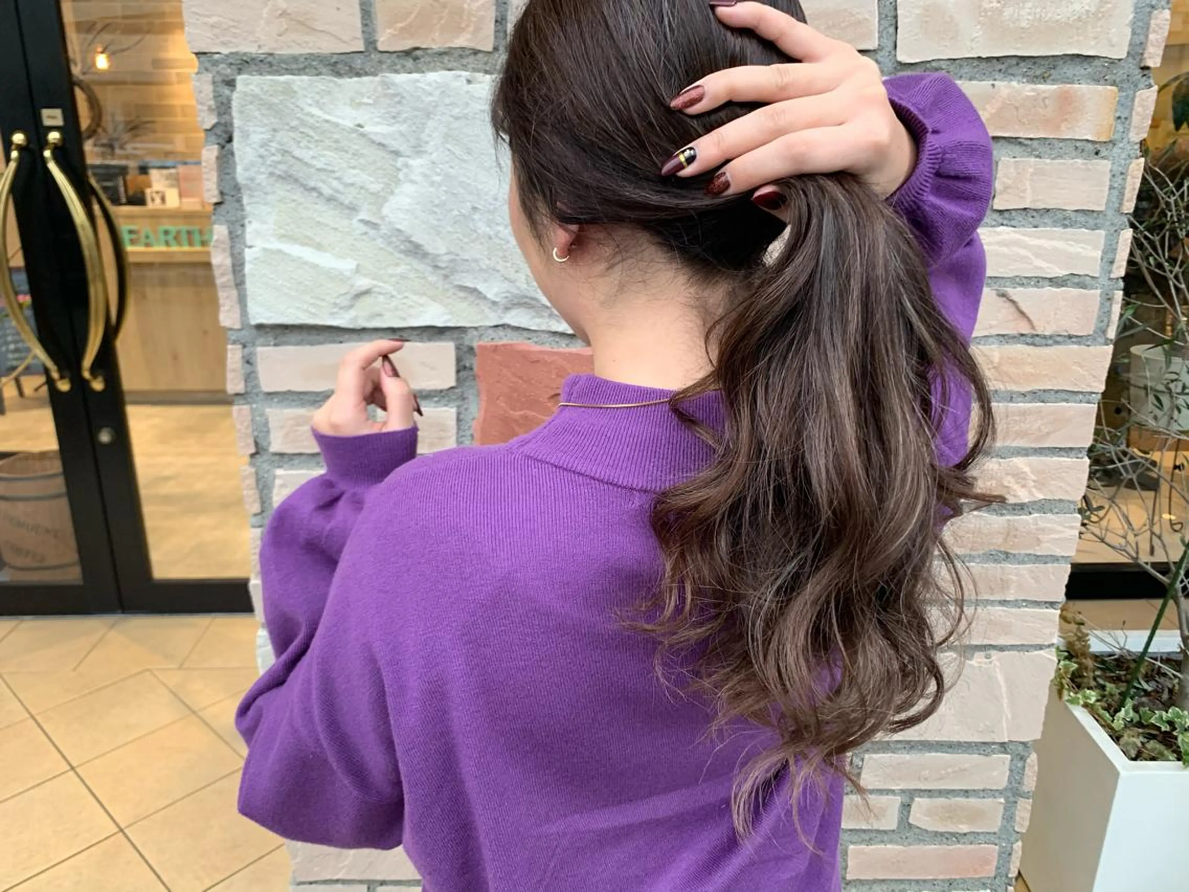 ミディアム カット ヘアカラー トリートメント 高月 瞭のヘアスタイル