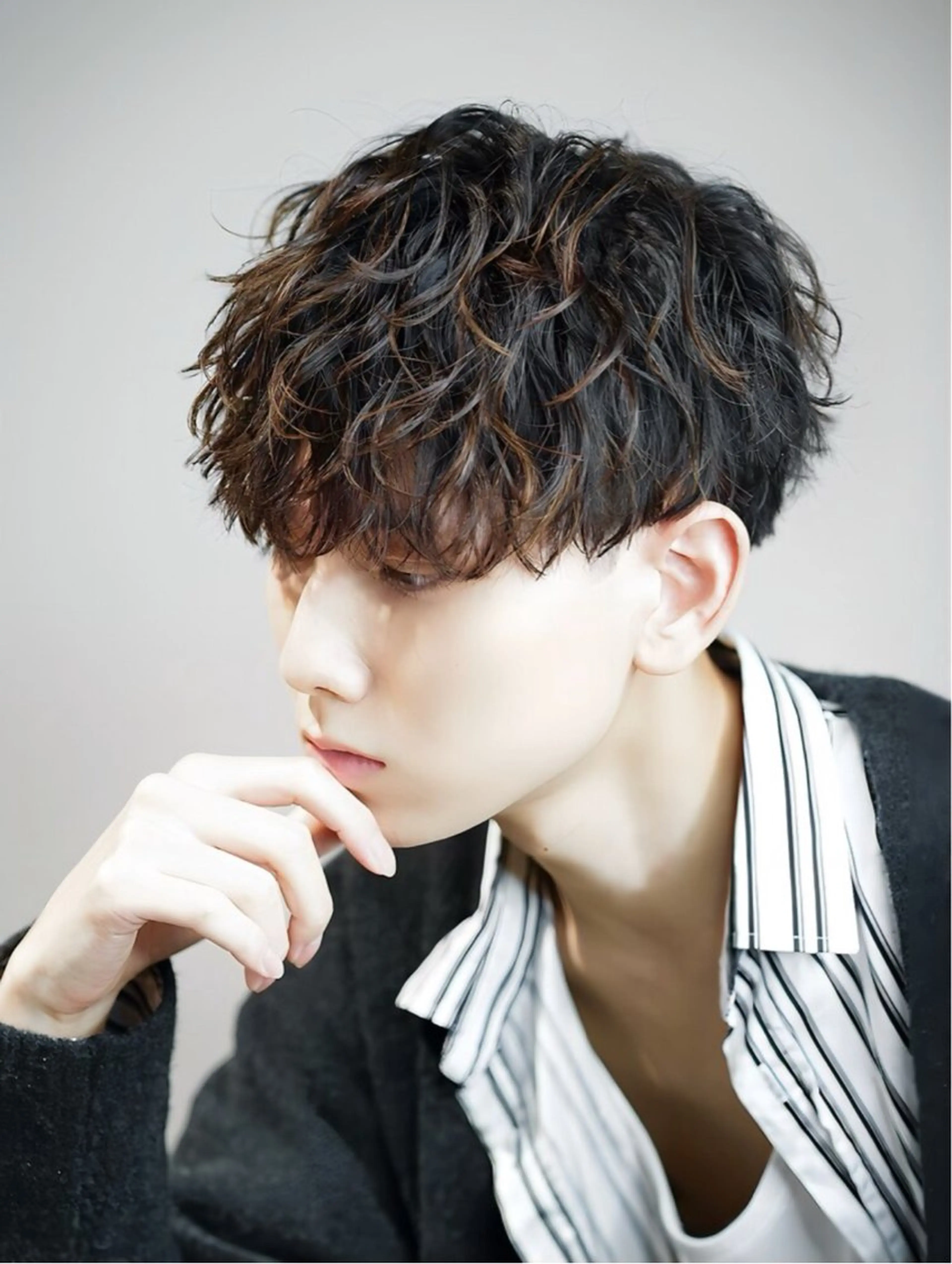 ショート パーマ メンズ マッシュ メンズパーマ 似合わせカット メンズカット職人/ モテ髪/たくみのヘアスタイル