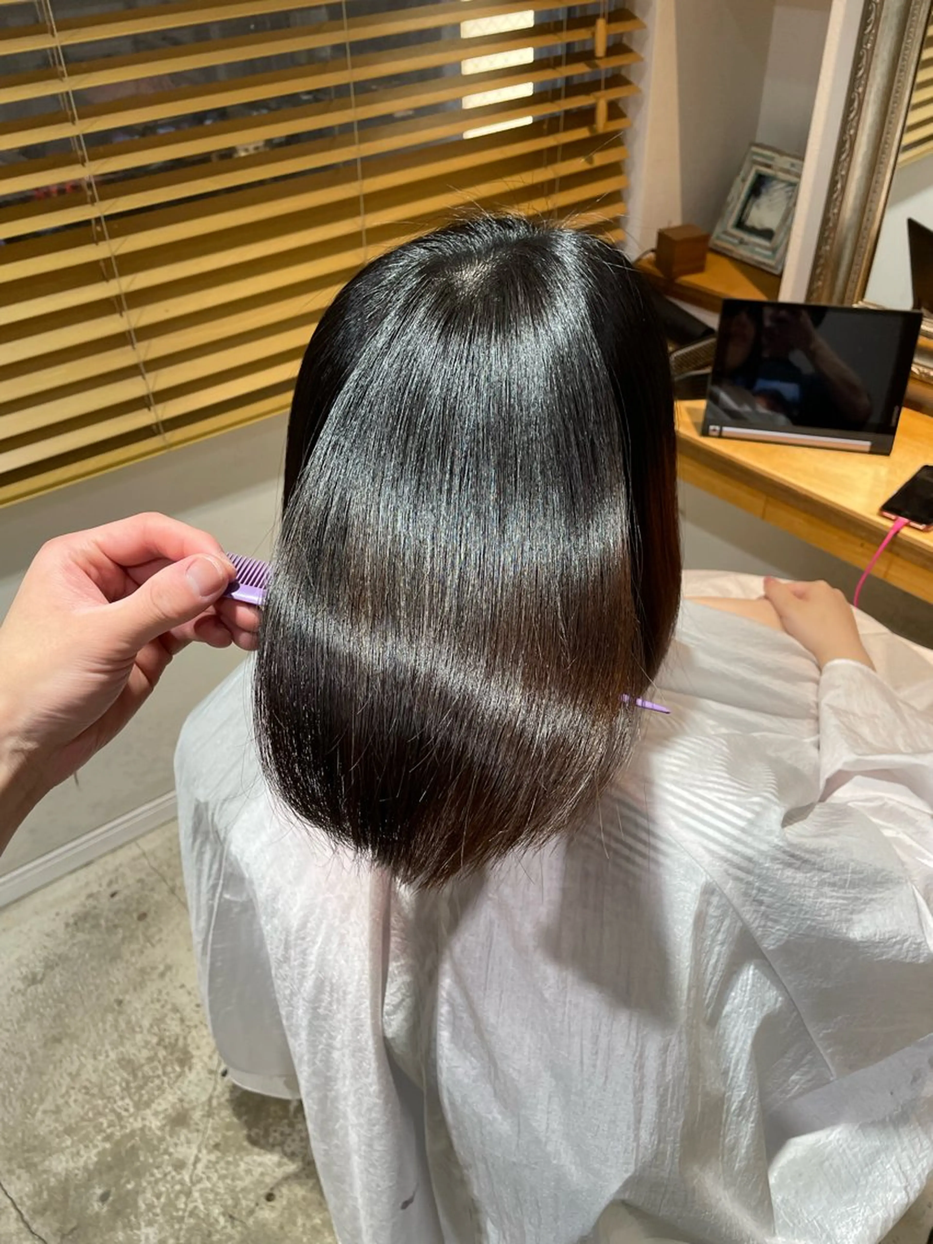 ロング 縮毛矯正支持率👑 No.1 SORAのヘアスタイル