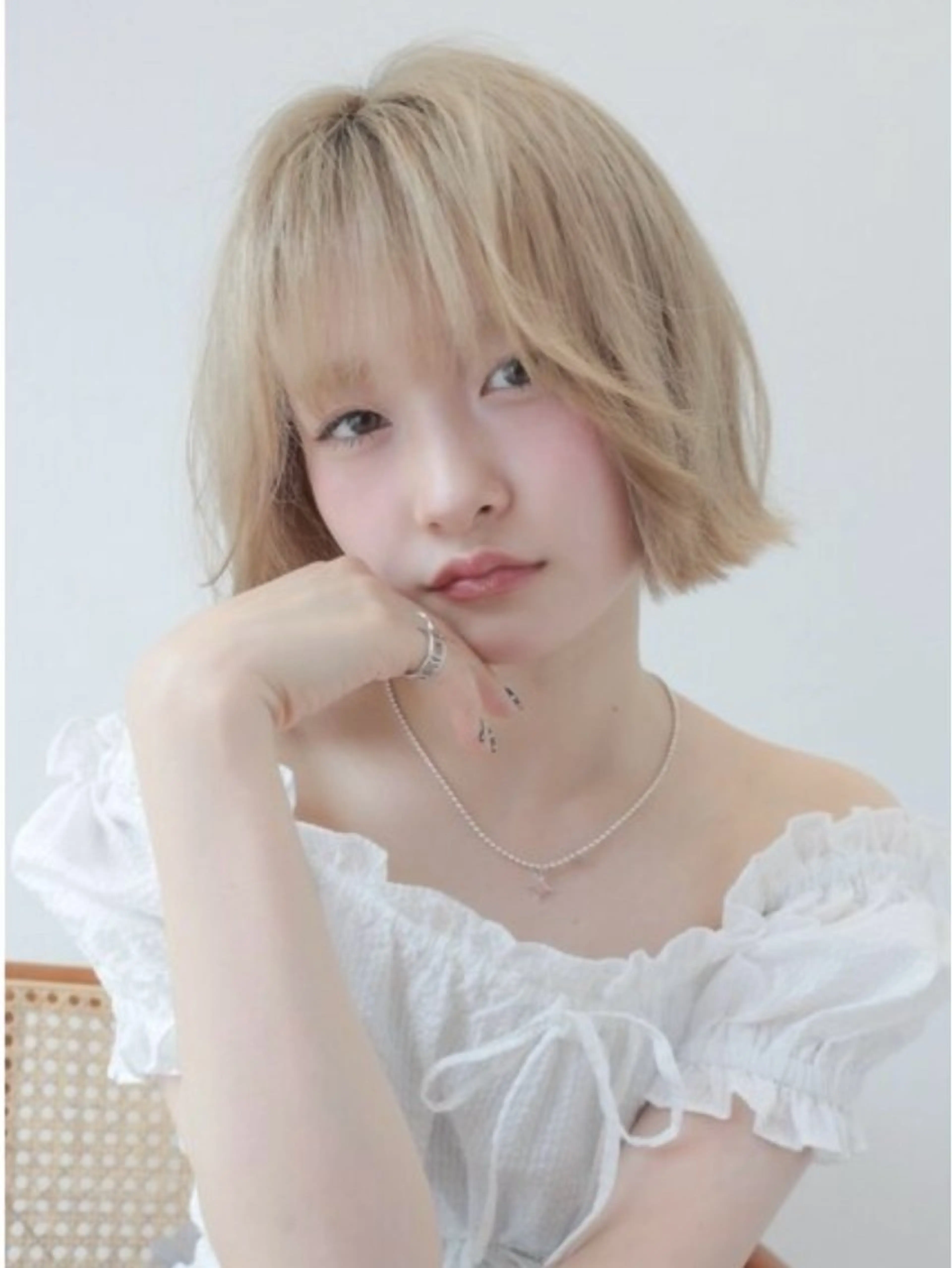 ショート カラー カット ヘアカラー トリートメント ほのか/レイヤー/ 透明感/髪質改善☆*のヘアスタイル