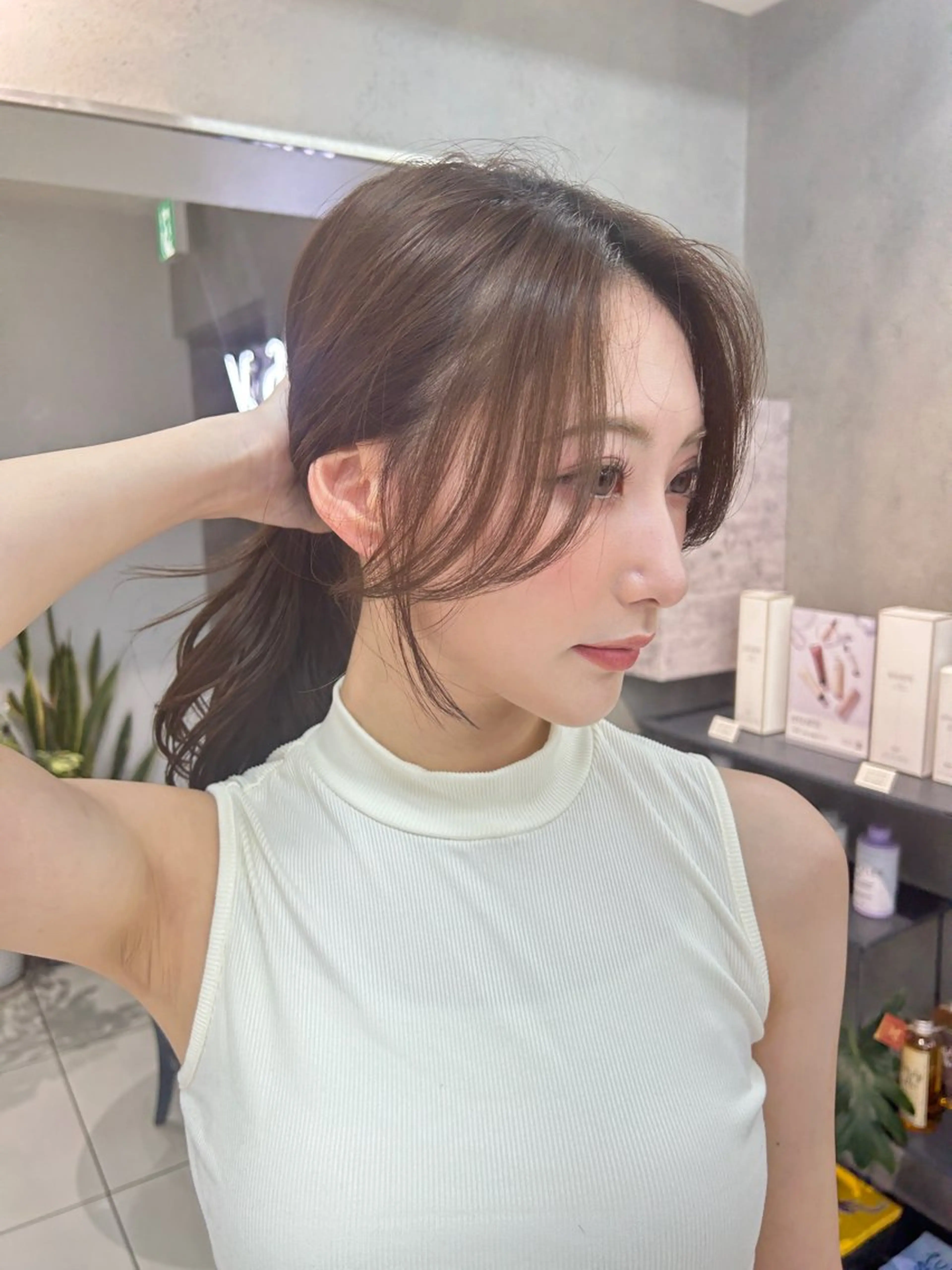 セミロング くびれボブレイヤー 渋谷/kougaのヘアスタイル