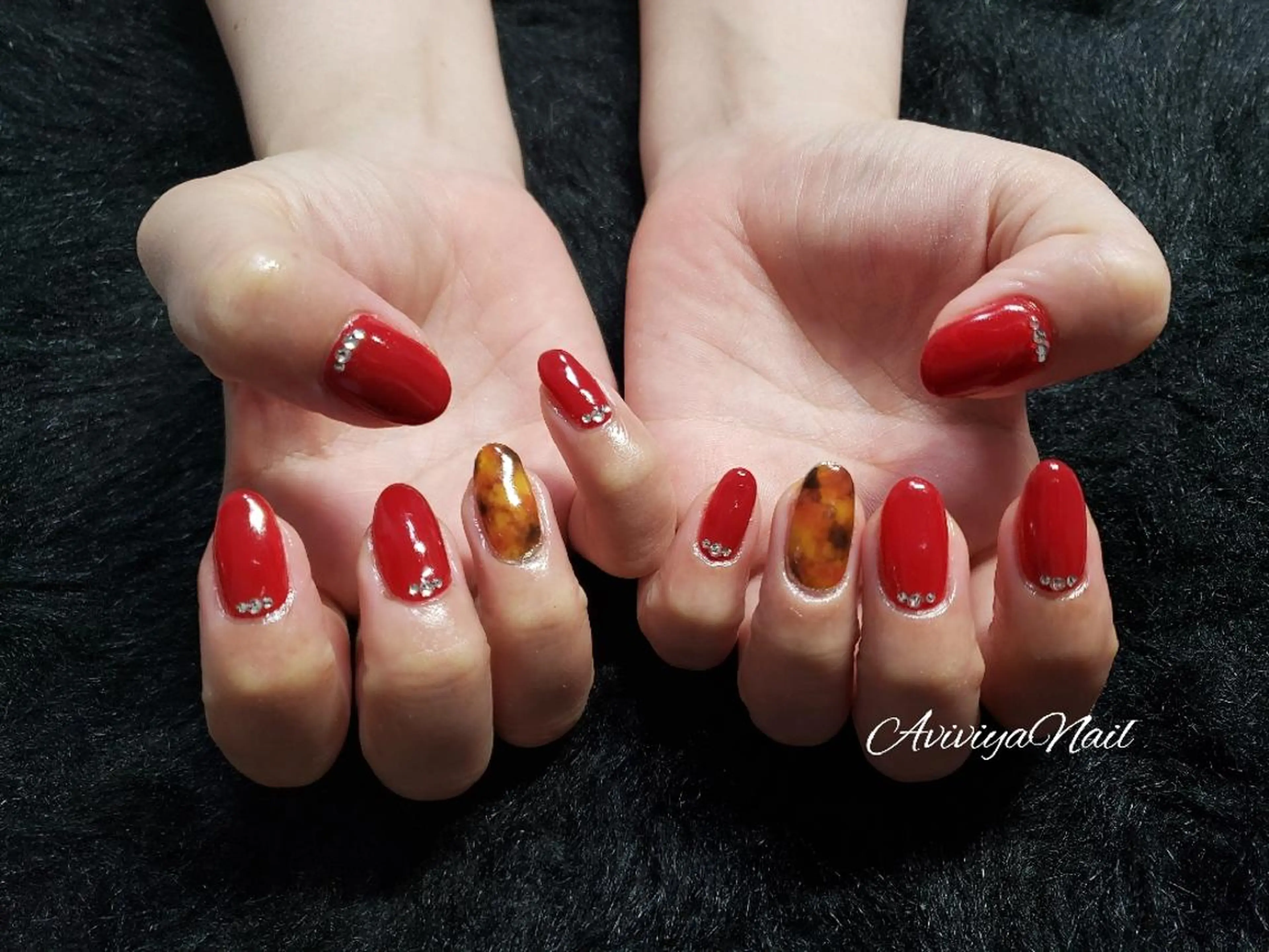 ネイル べっ甲ネイル kubo ayaのネイルデザイン