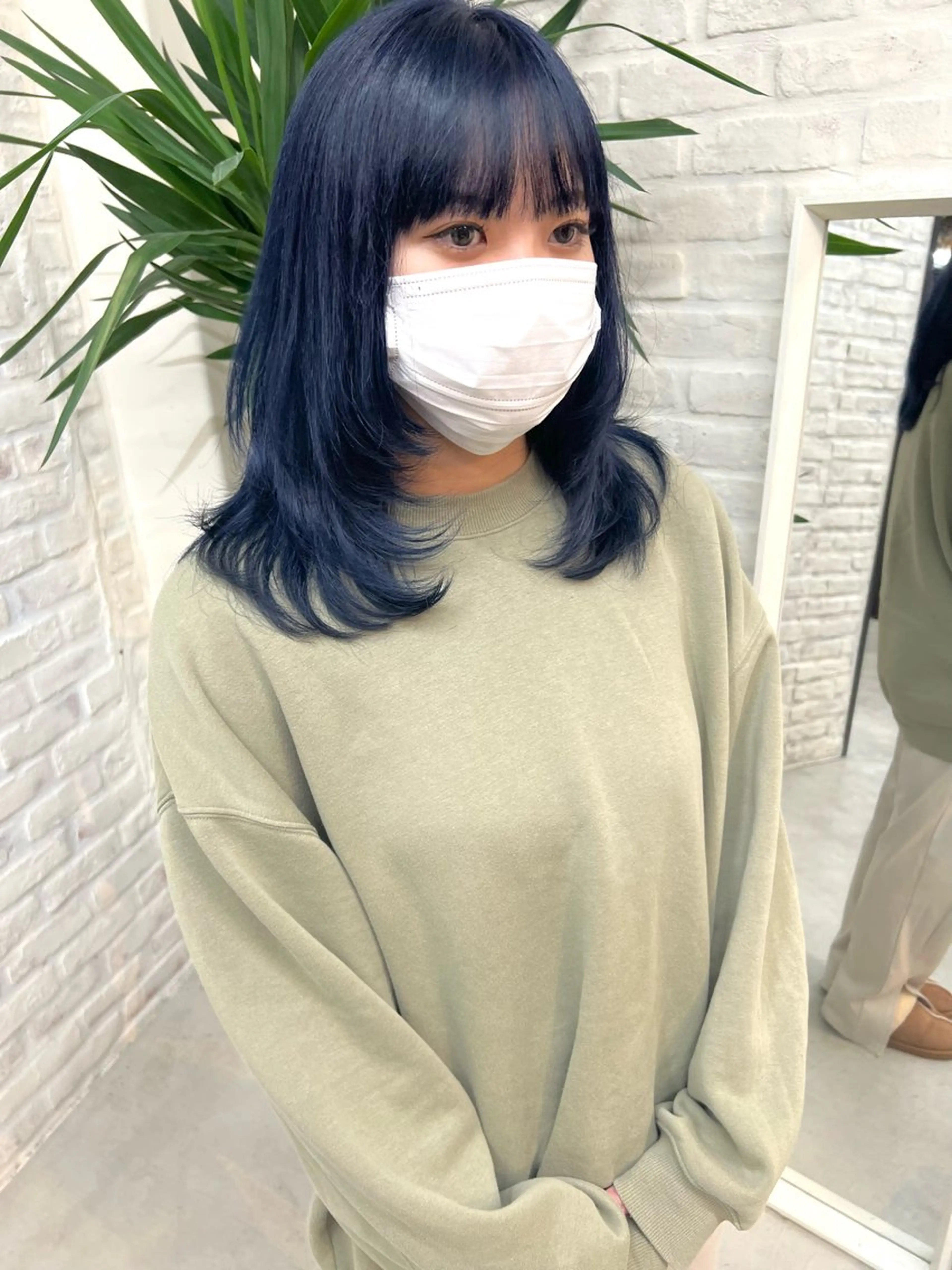 ミディアム カラー ヘアカラー トリートメント 池本 勇大のヘアスタイル
