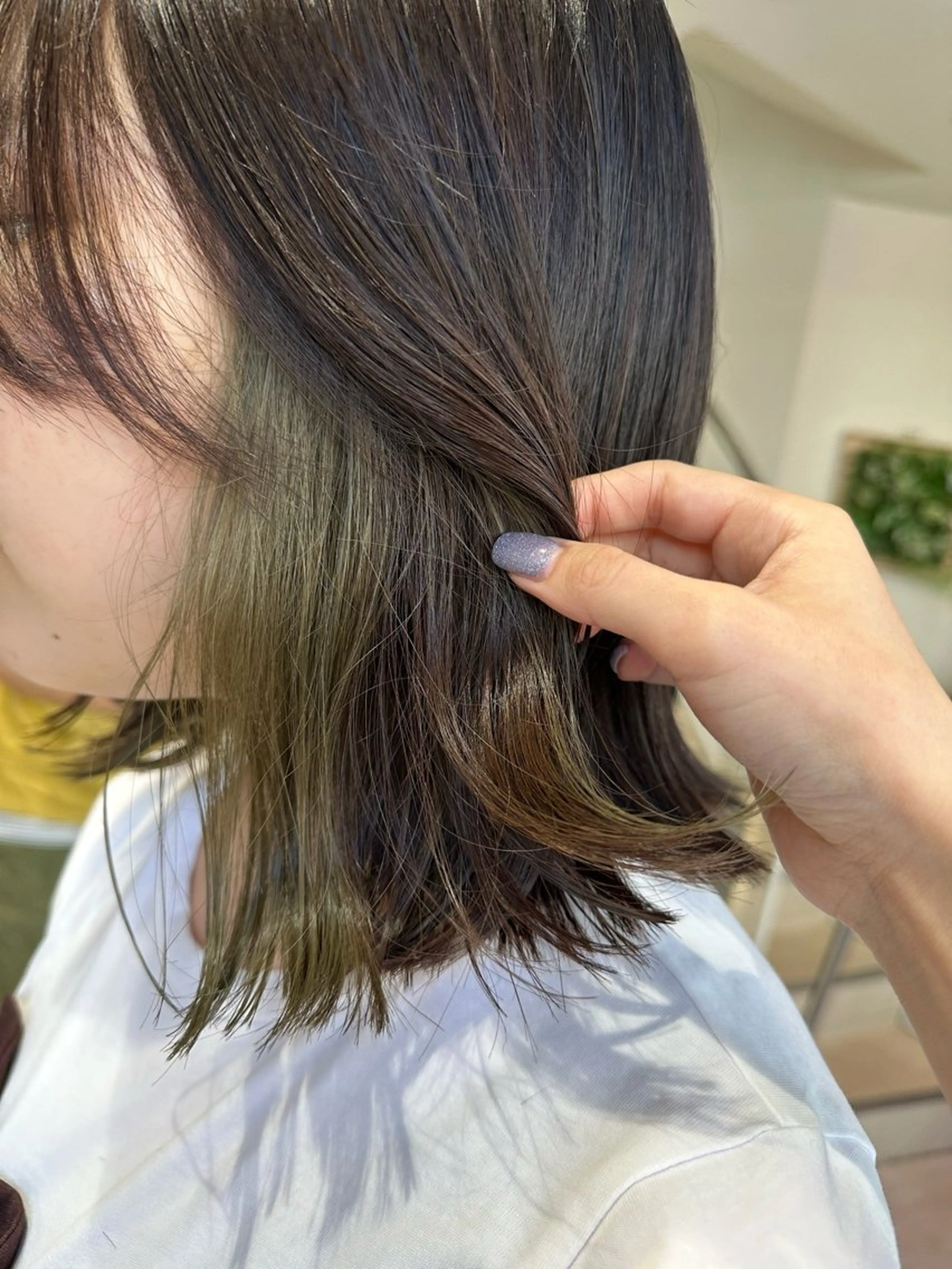 ミディアム カット ヘアカラー トリートメント 美髪矯正/渡辺 りんのヘアスタイル