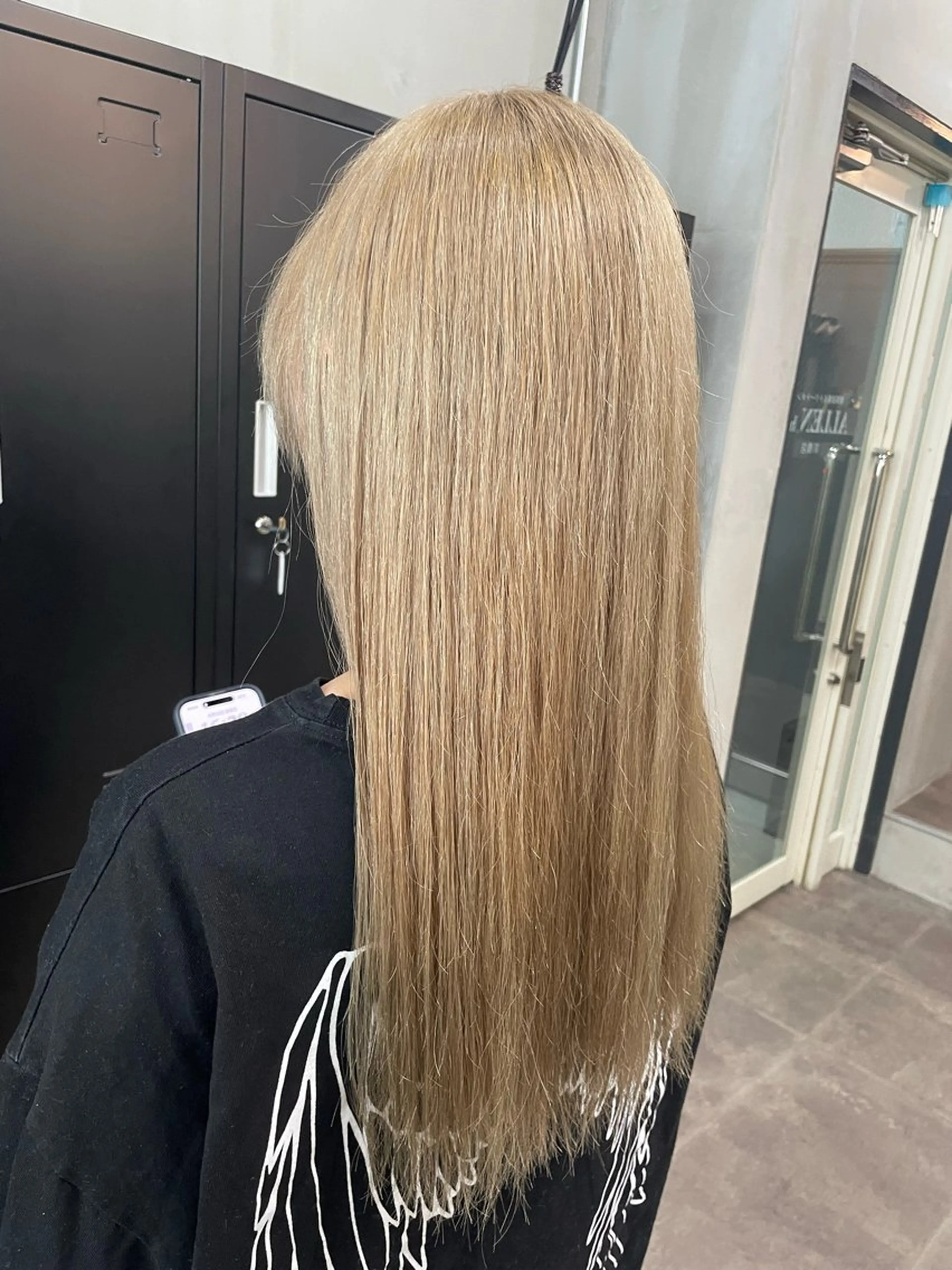 ロング カラー ブリーチ ケアブリーチ トリートメント ヘアカラー トリートメント ALLEN hair /まなのヘアスタイル