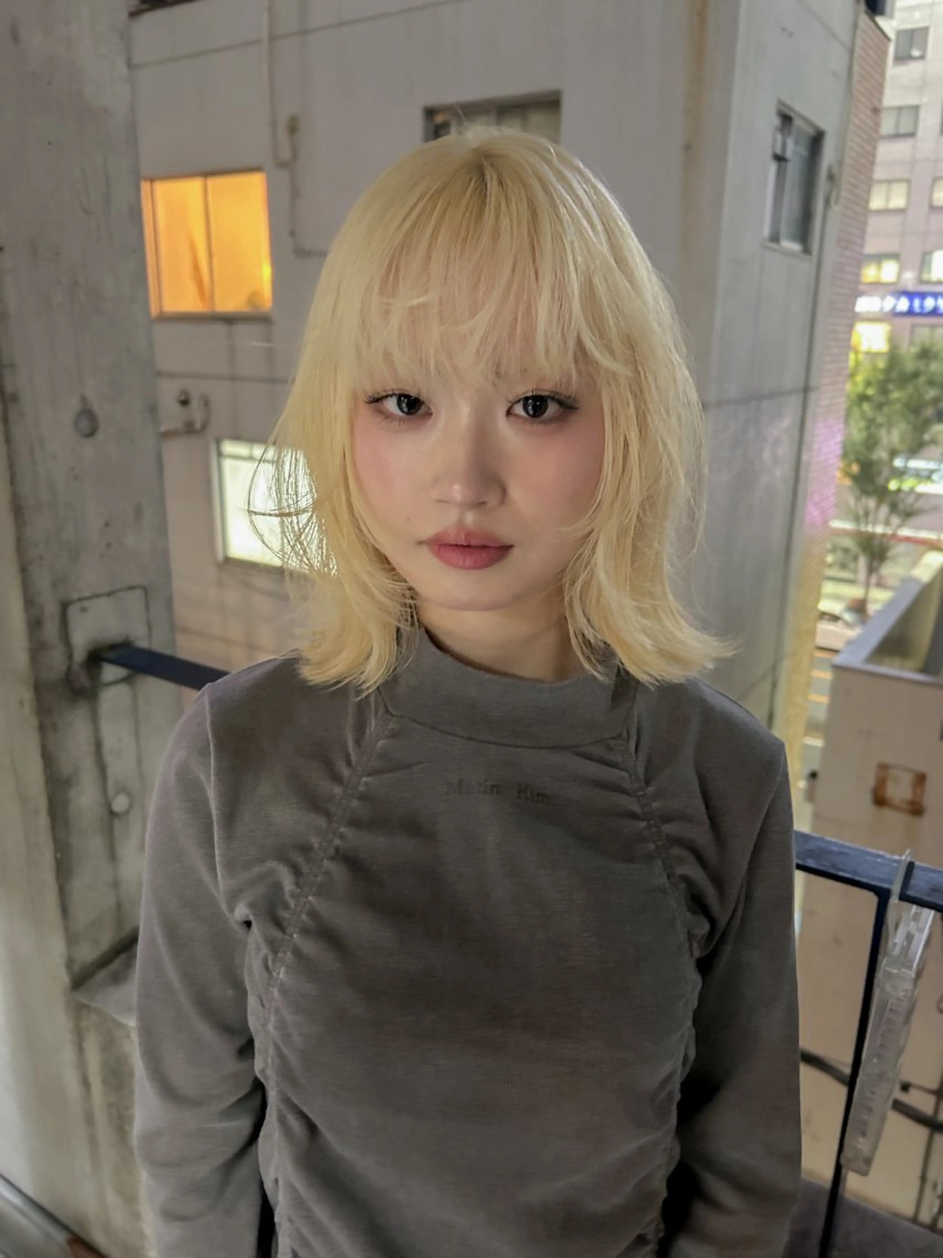 カラー ブリーチ 抜きっぱなしブロンド ブロンド ﾘｭｳﾄ/ オシャレ製造美容師のヘアスタイル