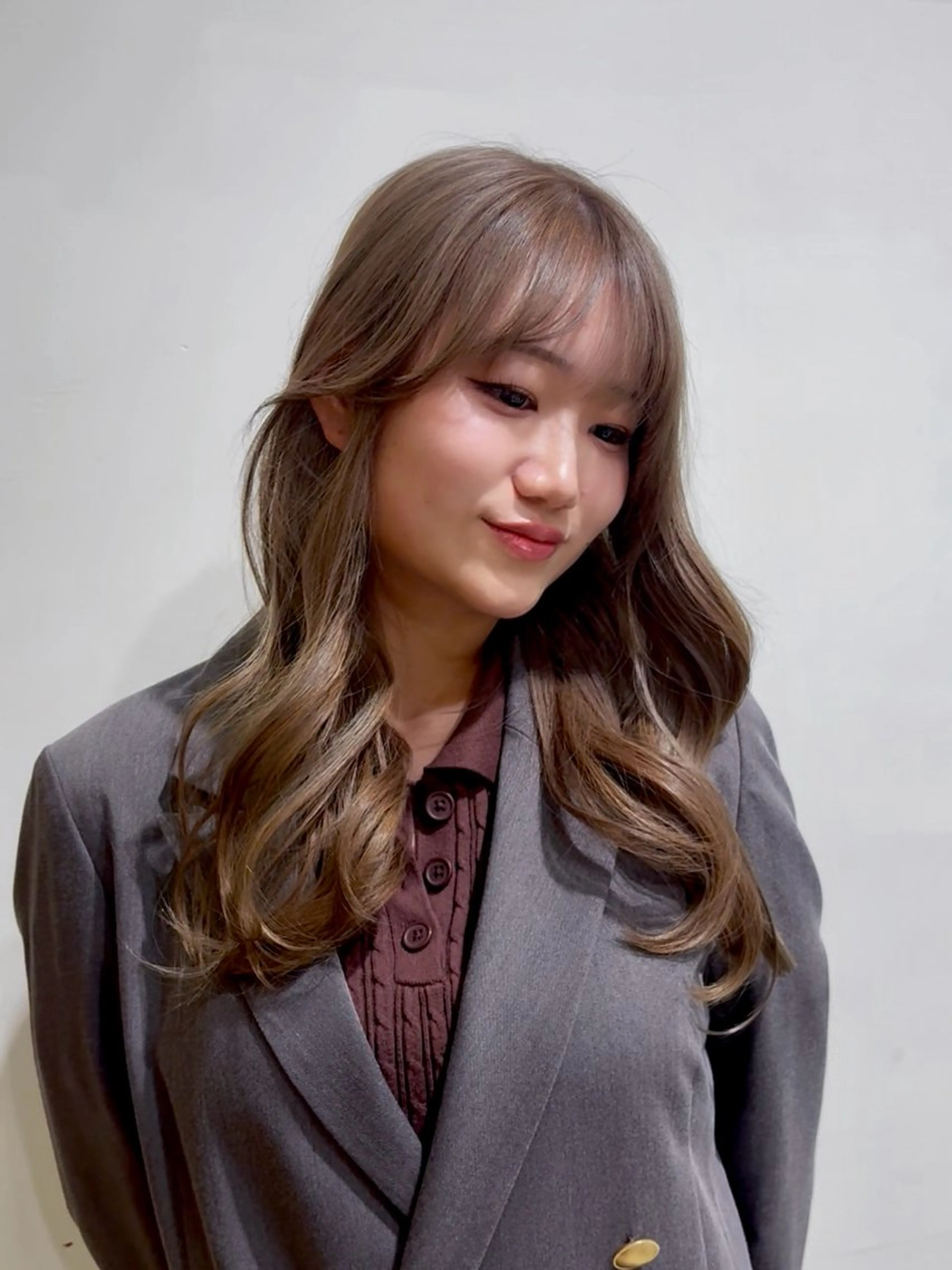 ロング カラー グレージュ ミルクティーグレージュ ヘアカラー 名古屋カラー/ ななほ🌷⋆⭒˚のヘアスタイル
